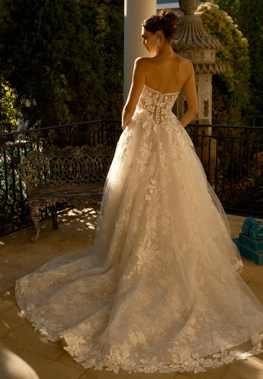 Breezy Floral Lace Wedding Dress Wedding Dress 32-60 Ivory Tailored