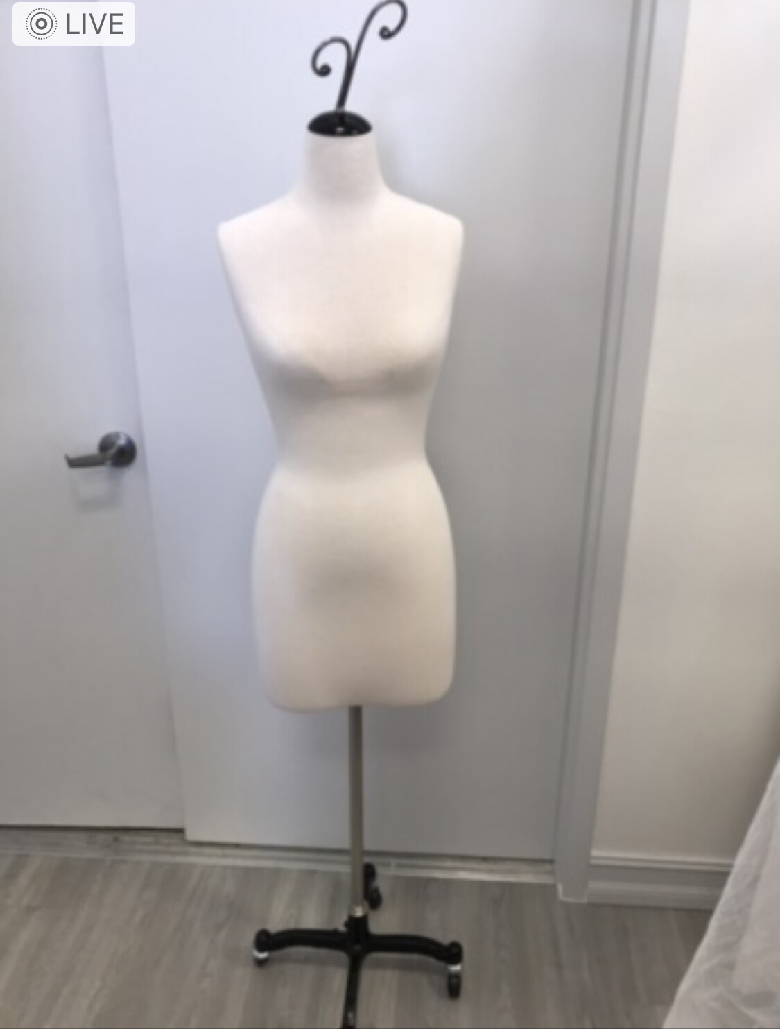 New in box pinnable female mannequin torso heavy duty base