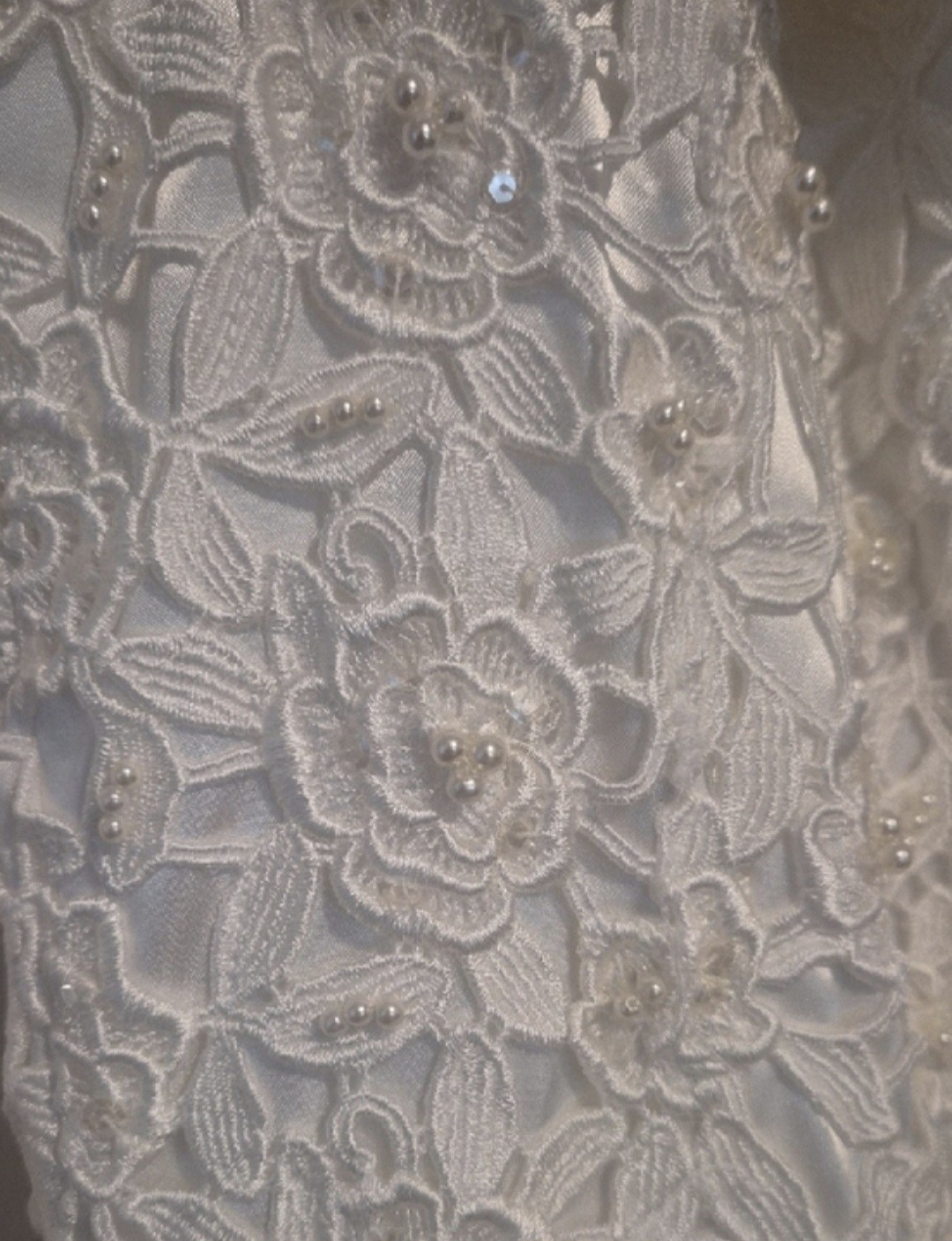 Ivory, Off-shoulder Vintage Wedding Dress