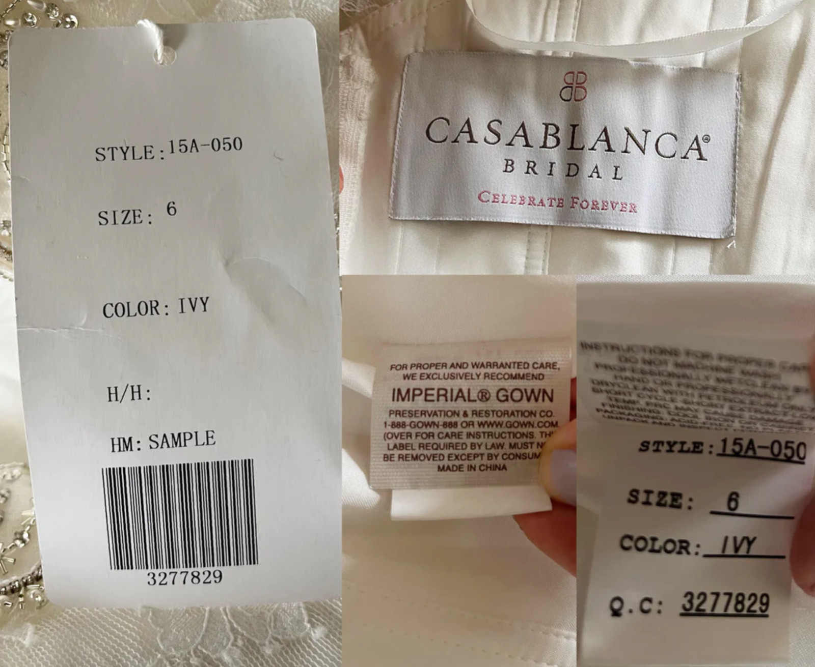 Casablanca Brand new 15A-050 Sweetheart Beaded Lace Princess Wedding Dress