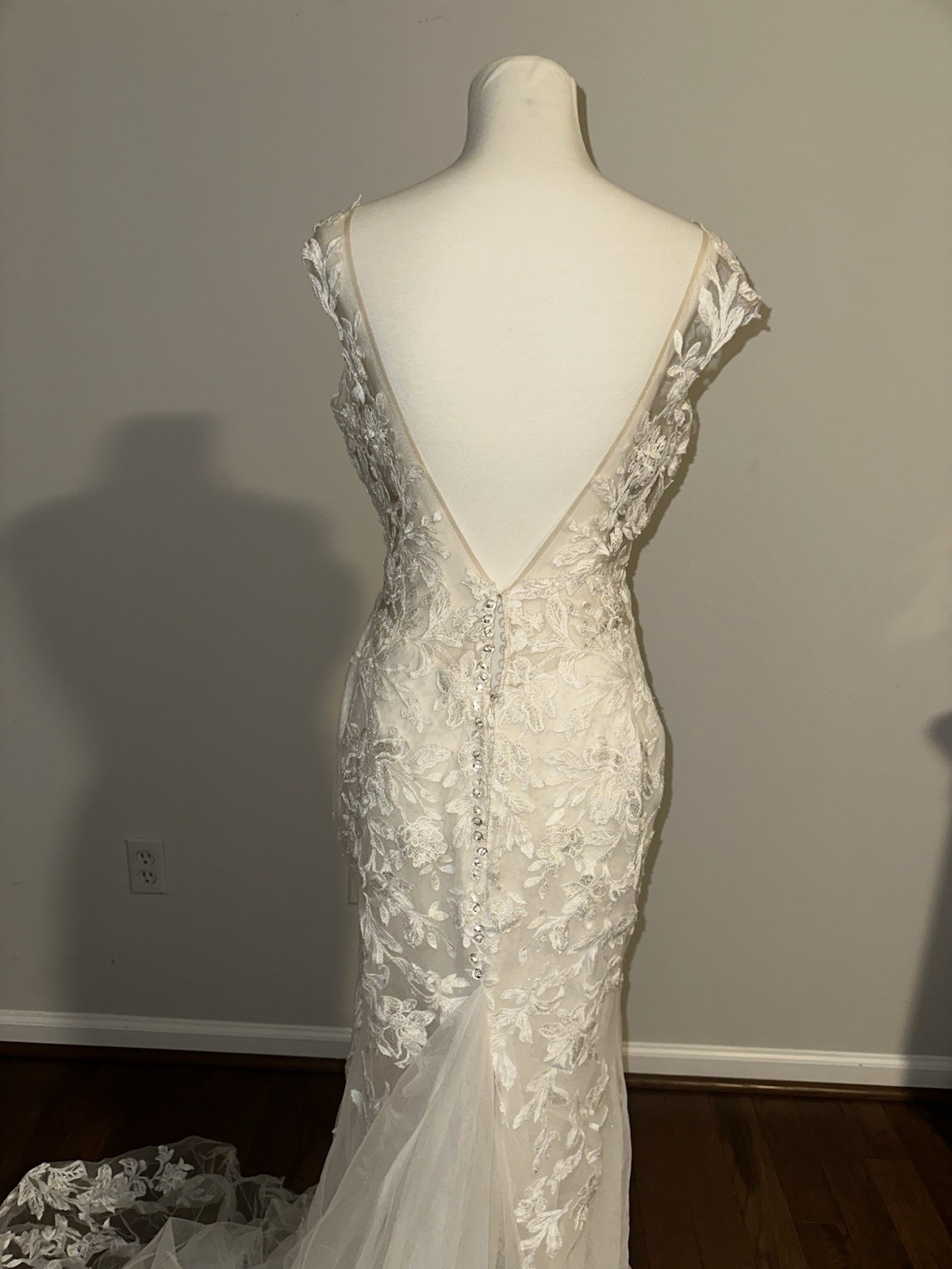 Morilee by Madeline Gardner Lace Wedding Gown Size 8