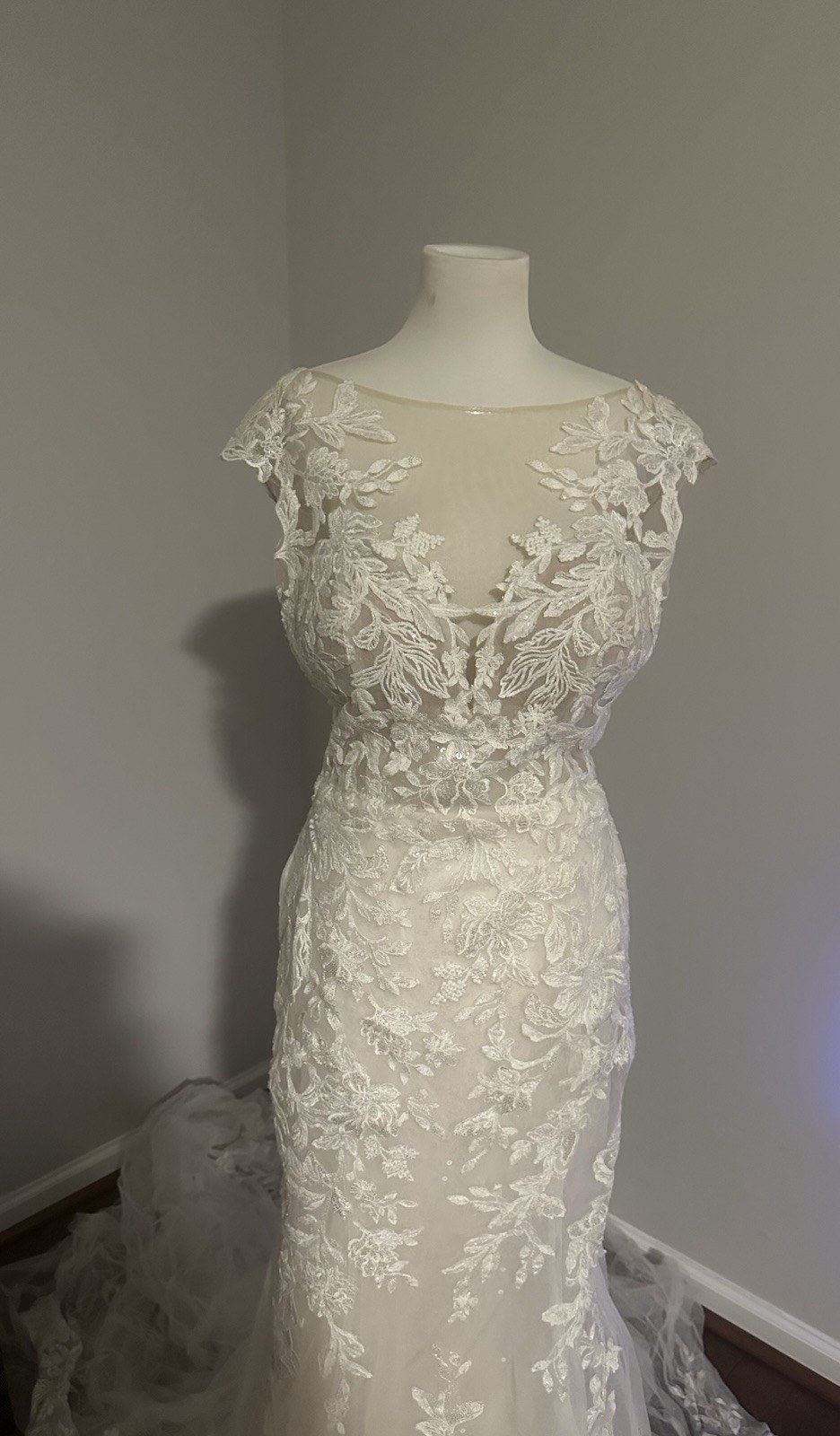 Morilee by Madeline Gardner Lace Wedding Gown Size 8