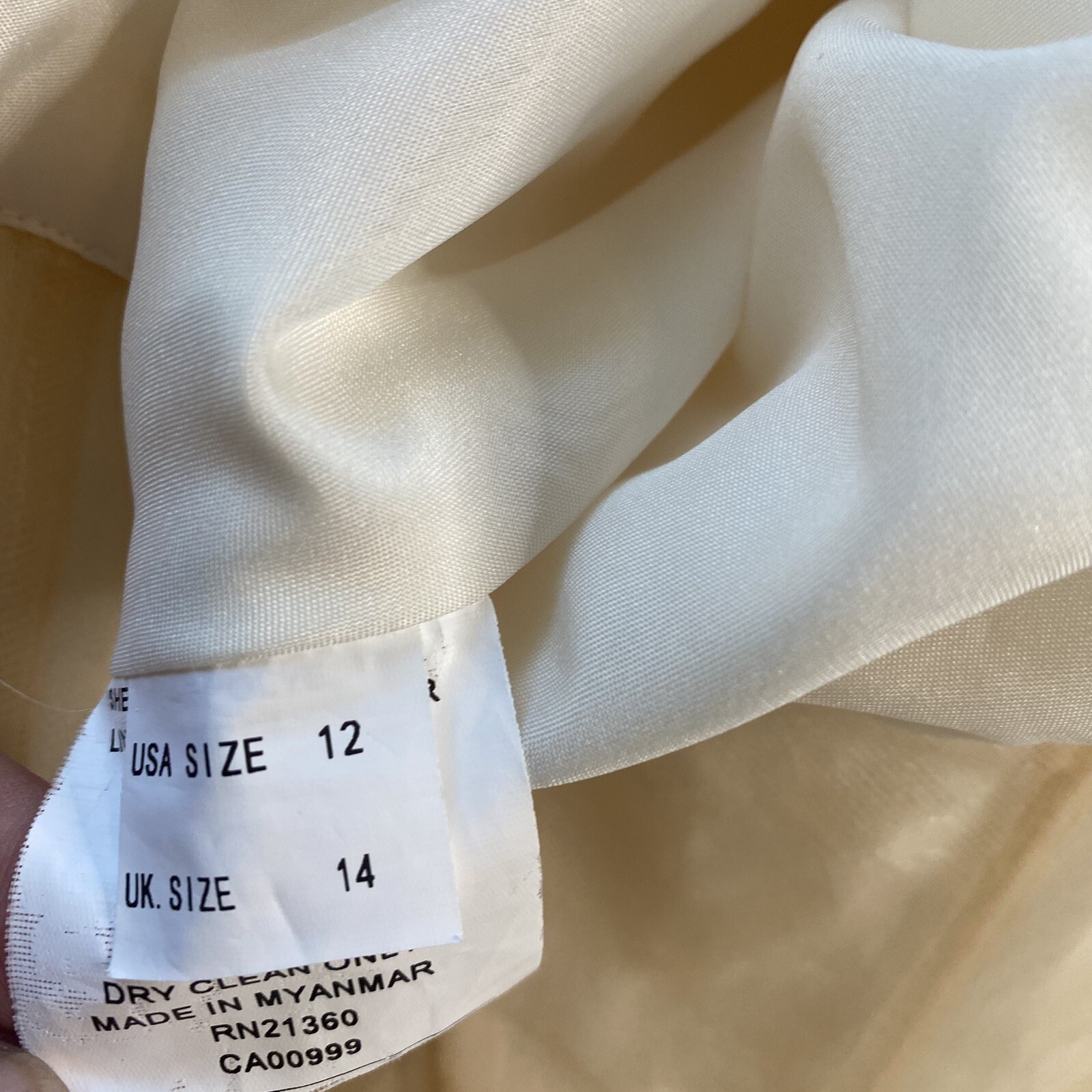 Morilee Wedding Gown 2365 Carmelina Ivory Champaign A Line V Neck Size 12