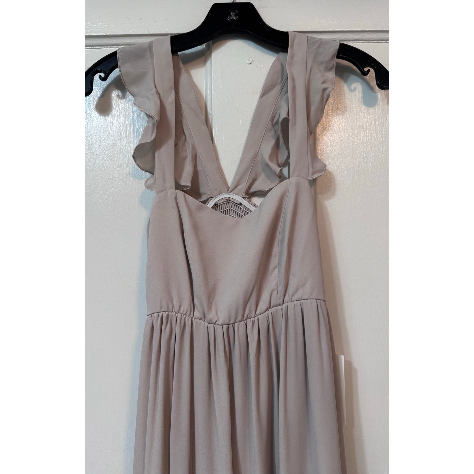 NWT Show Me Your MuMu Light Lavender Chiffon June Maxi Gown Dress Size XS