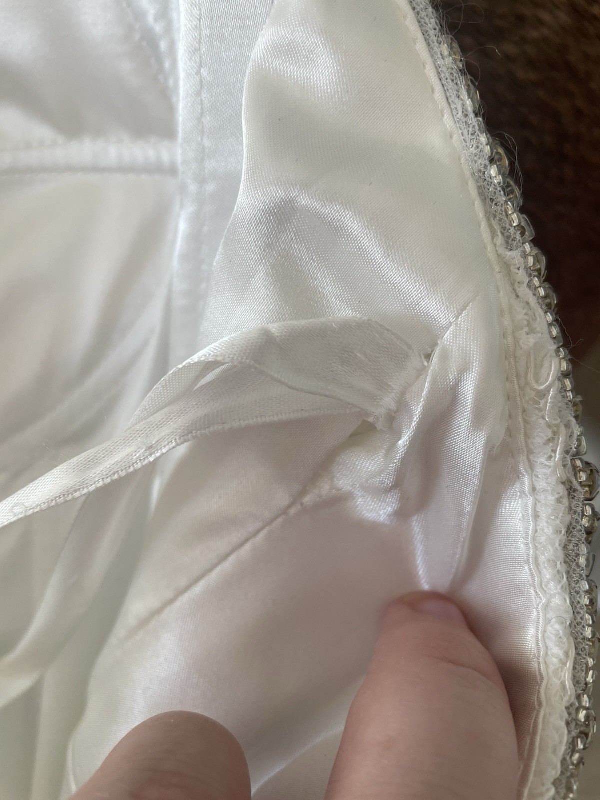 Women’s Wedding Dress Bridal Gown Sz 12 Off White NWT strapless bling sweetheart
