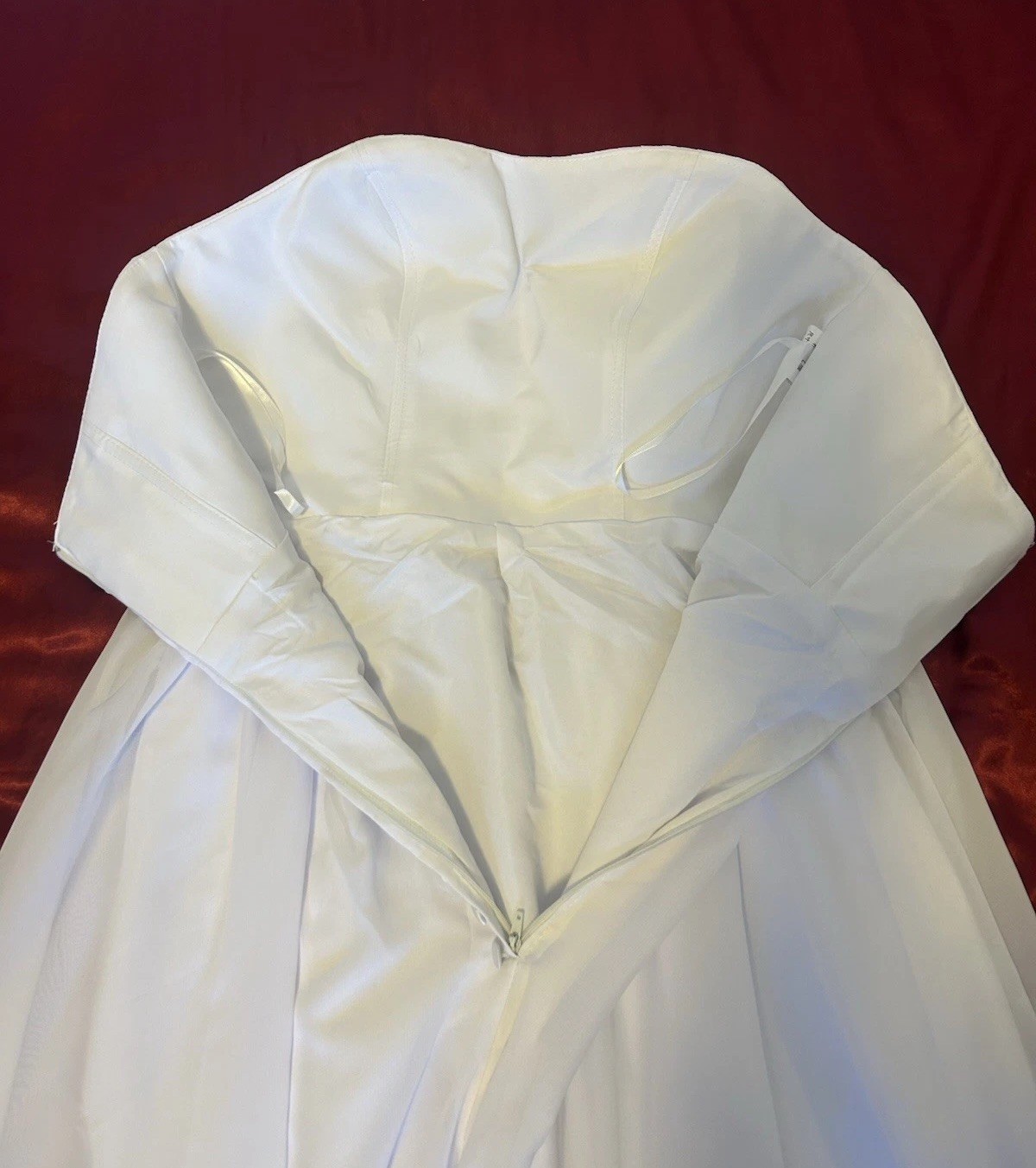 Wedding dress white size 36 S A-line strapless beading New