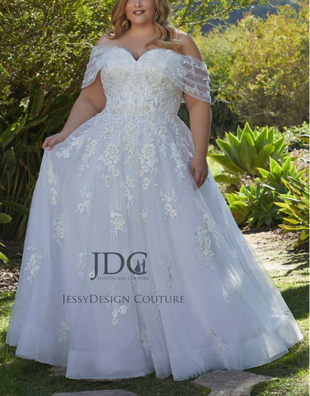 2026 Hot Colorful Blue Lace Ball Gown Wedding Dress Bridal Corset Boned Bodice