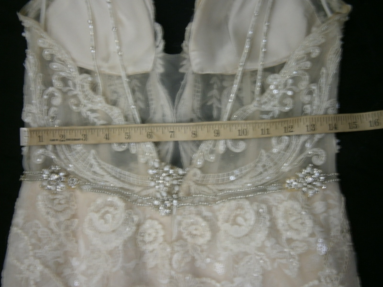 Eve of Milady 1612 Wedding Dress 6 Ball Gown Ivory Fit & Flare Lace $4,589 NEW
