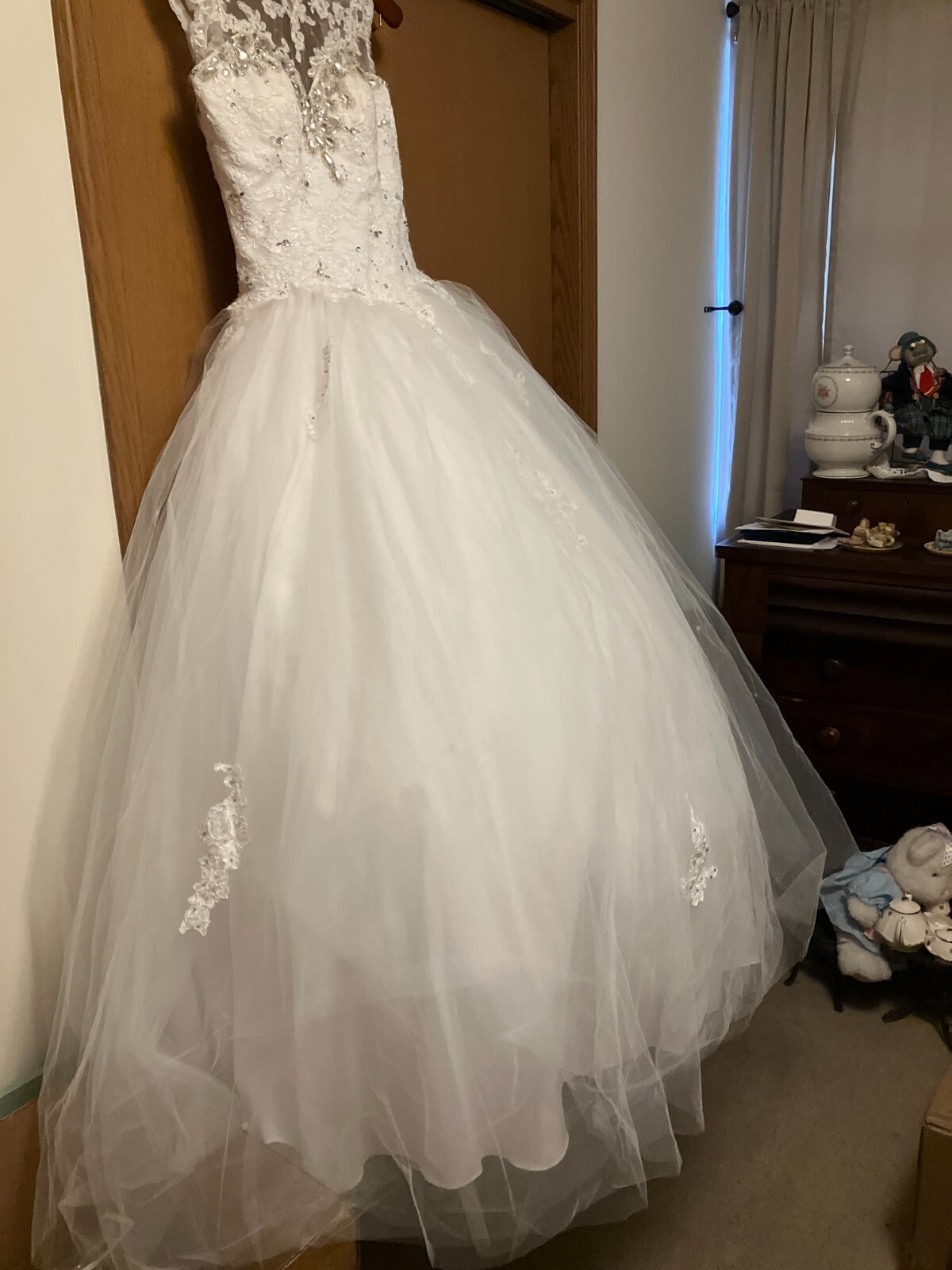 Morilee crystal and tulle wedding ballgown NWT