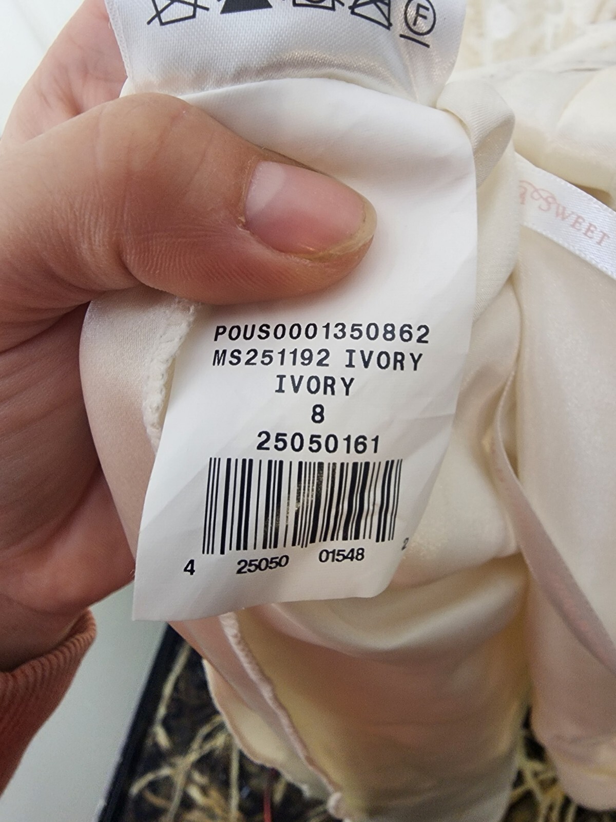Melissa Sweet High-Neck Halter Sheath Wedding Dress (Retail $980) – Size 8 (6)