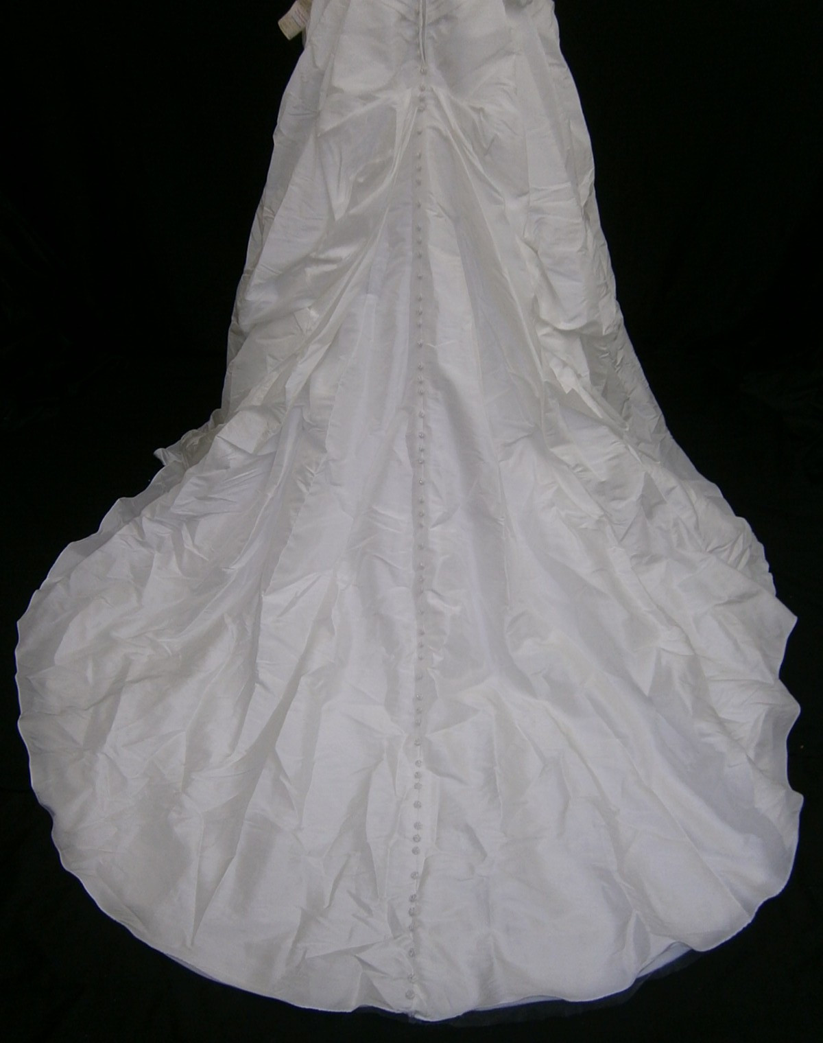 Casablanca Wedding Dress Ball Gown 10-14 White Satin Straps Beaded Elegant