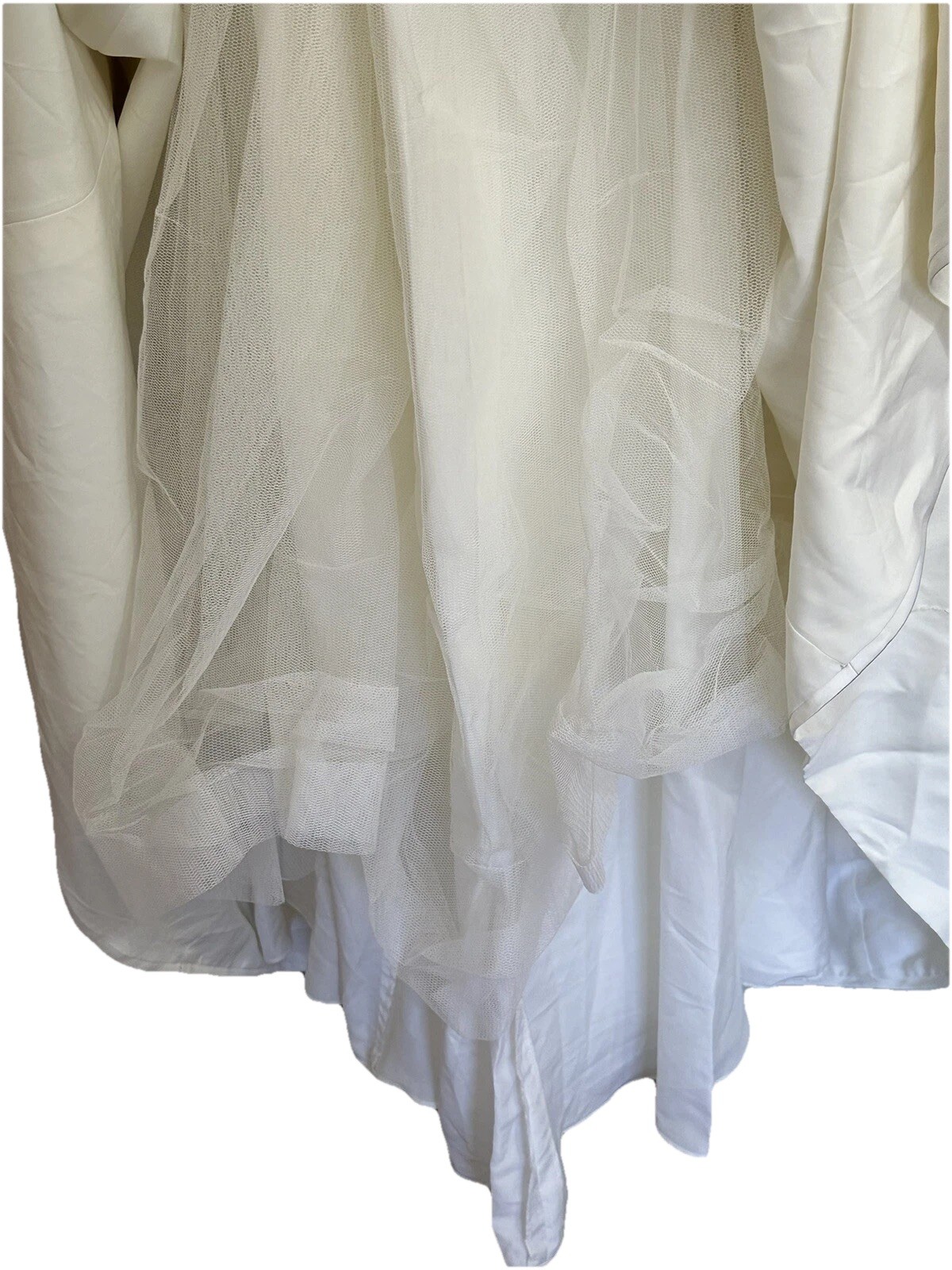 NEW PRIVATE COLLECTION WHITE/SILVER WEDDING BRIDAL GOWN DRESS 8/10 ORIG $750