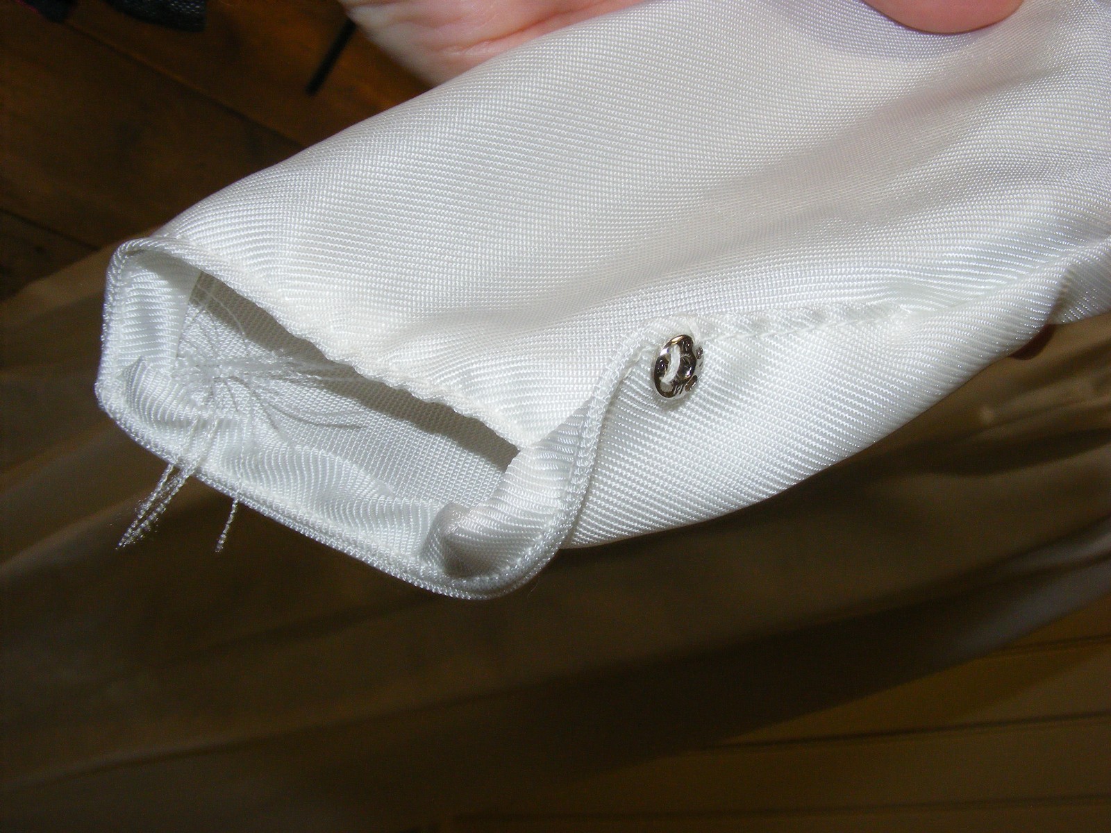 1942 WEDDING DRESS WWII BRIDAL WEAR RAYON FAILLE SWEETHEART NECKLINE LONG TRAIN