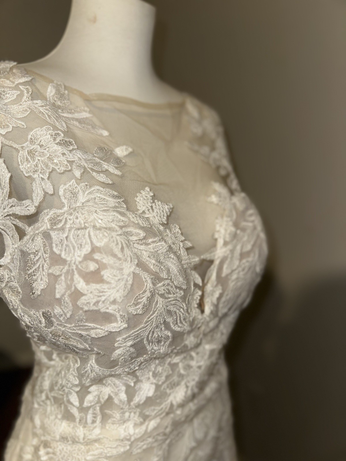 Morilee by Madeline Gardner Lace Wedding Gown Size 8