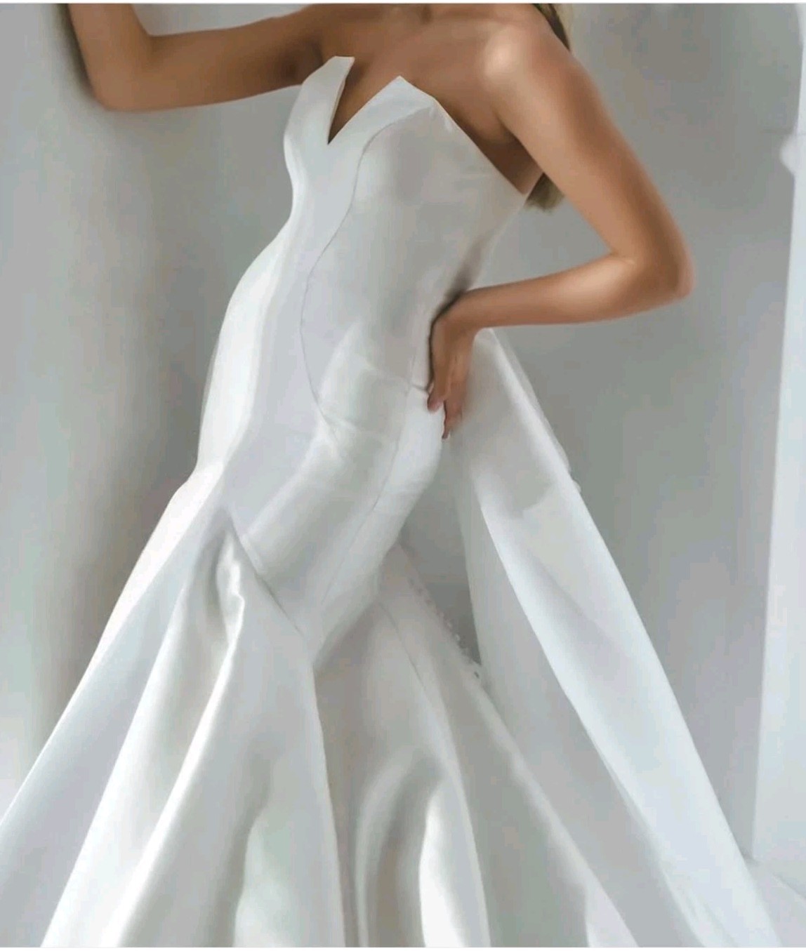 NWT Martina Liana 1266 Size 12 White 100% SILK MSRP $3,090 Wedding