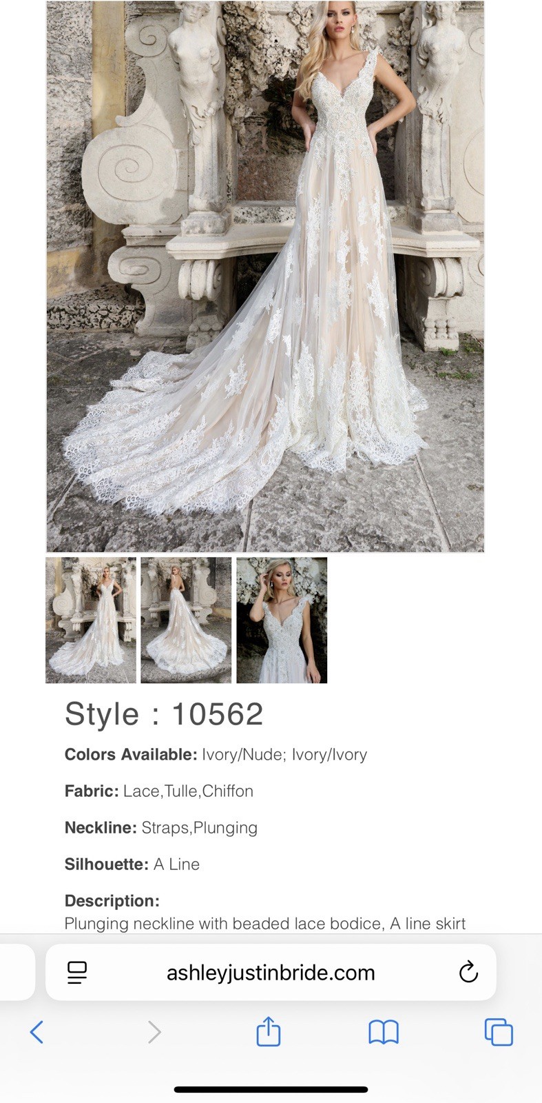 Ashley And Justin Wedding Bridal Gown Dress