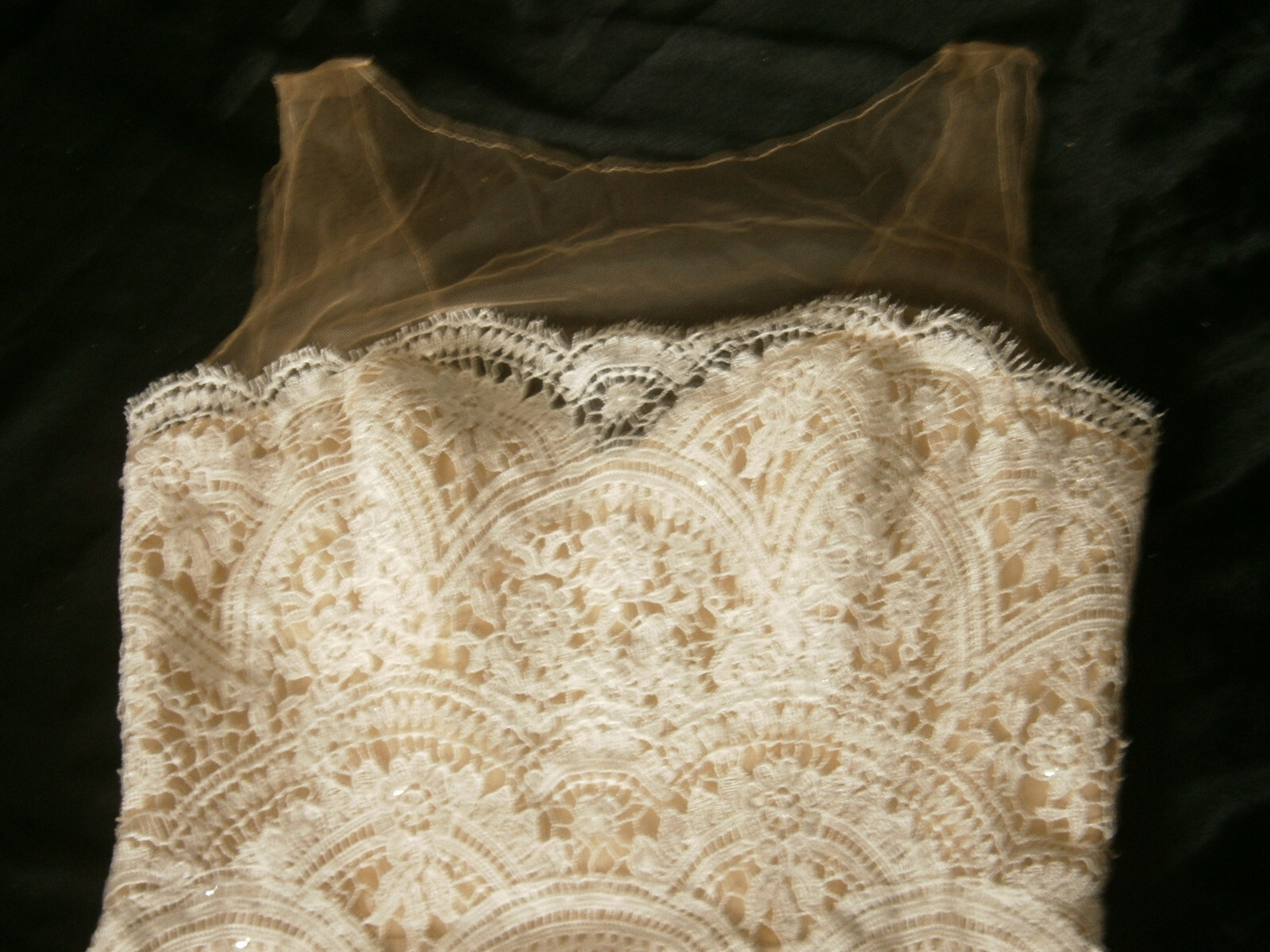 Wtoo Arliss 12118B Wedding Dress 12 Ivory Nude Illusion Cybele Lace Fit & Flare