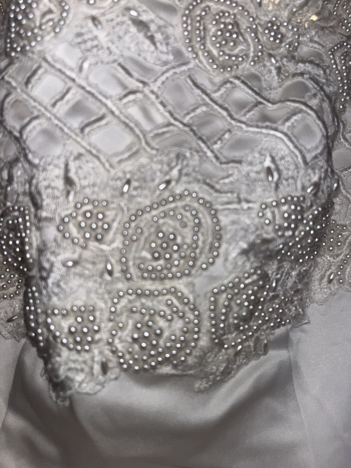 Vintage Jasmine Wedding Gown/ Dress Size 8 White Beaded Style S97S5 NWT