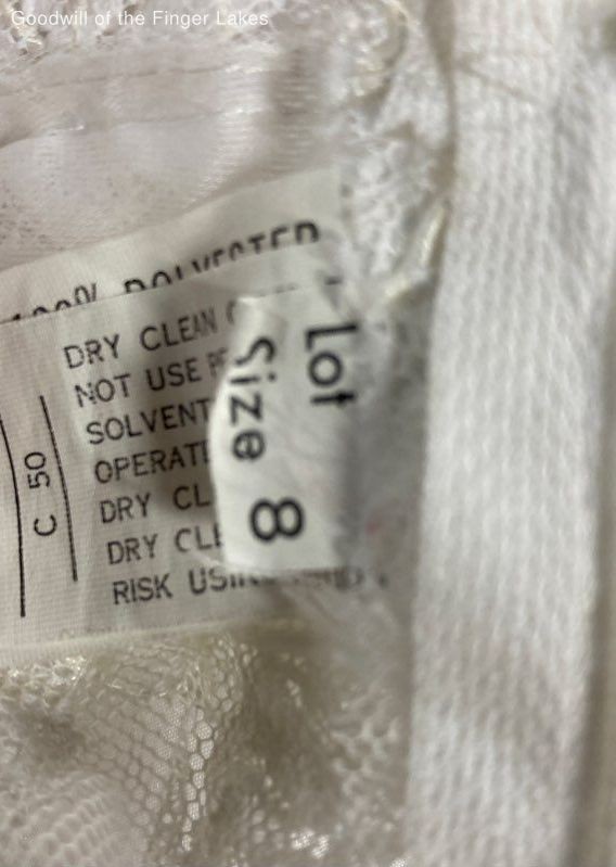 Unbranded White Beaded Wedding Dress Size 8