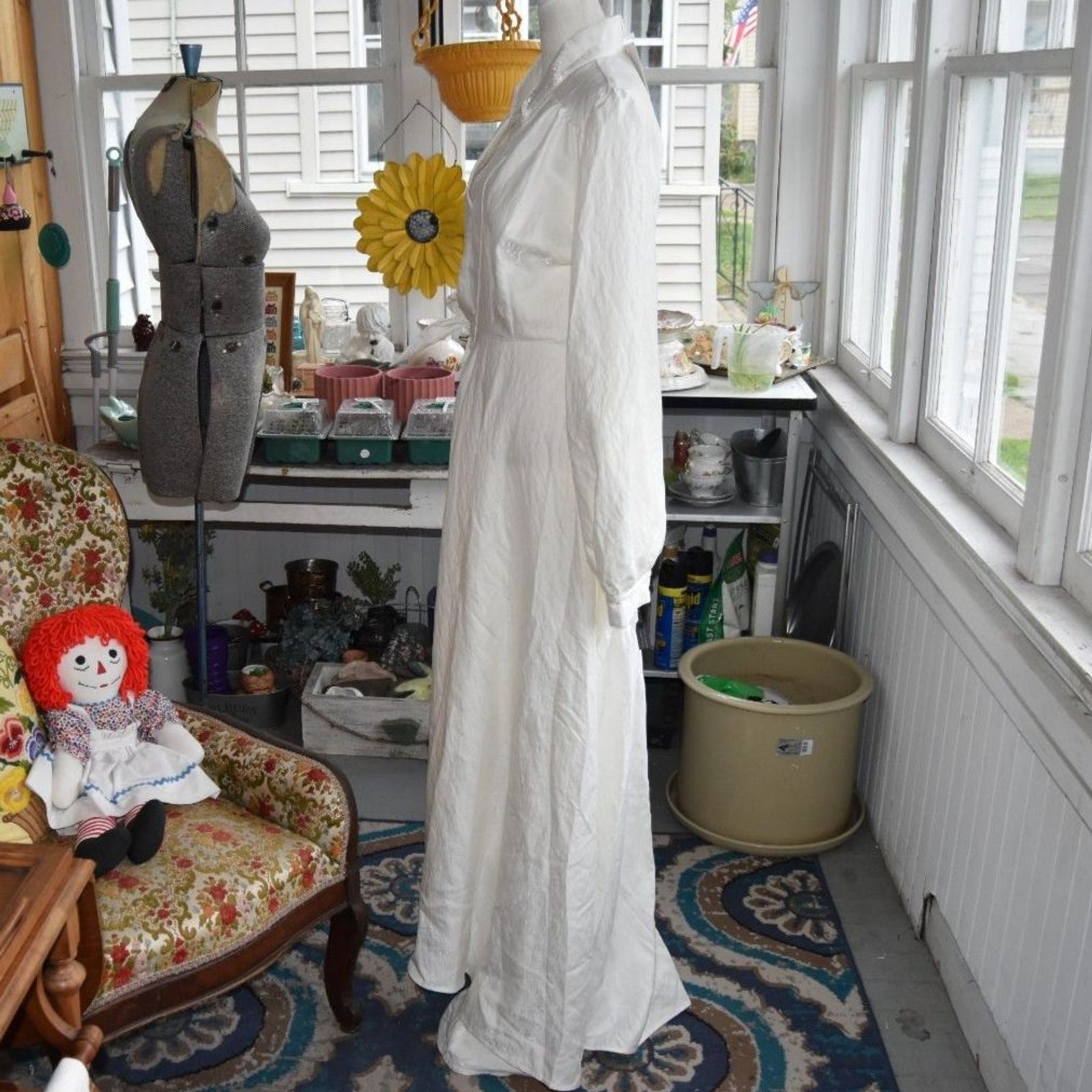 Designer Madeleine Simon White Rayon Blend Wrap Maxi Dress NWT Small Bridal Boho