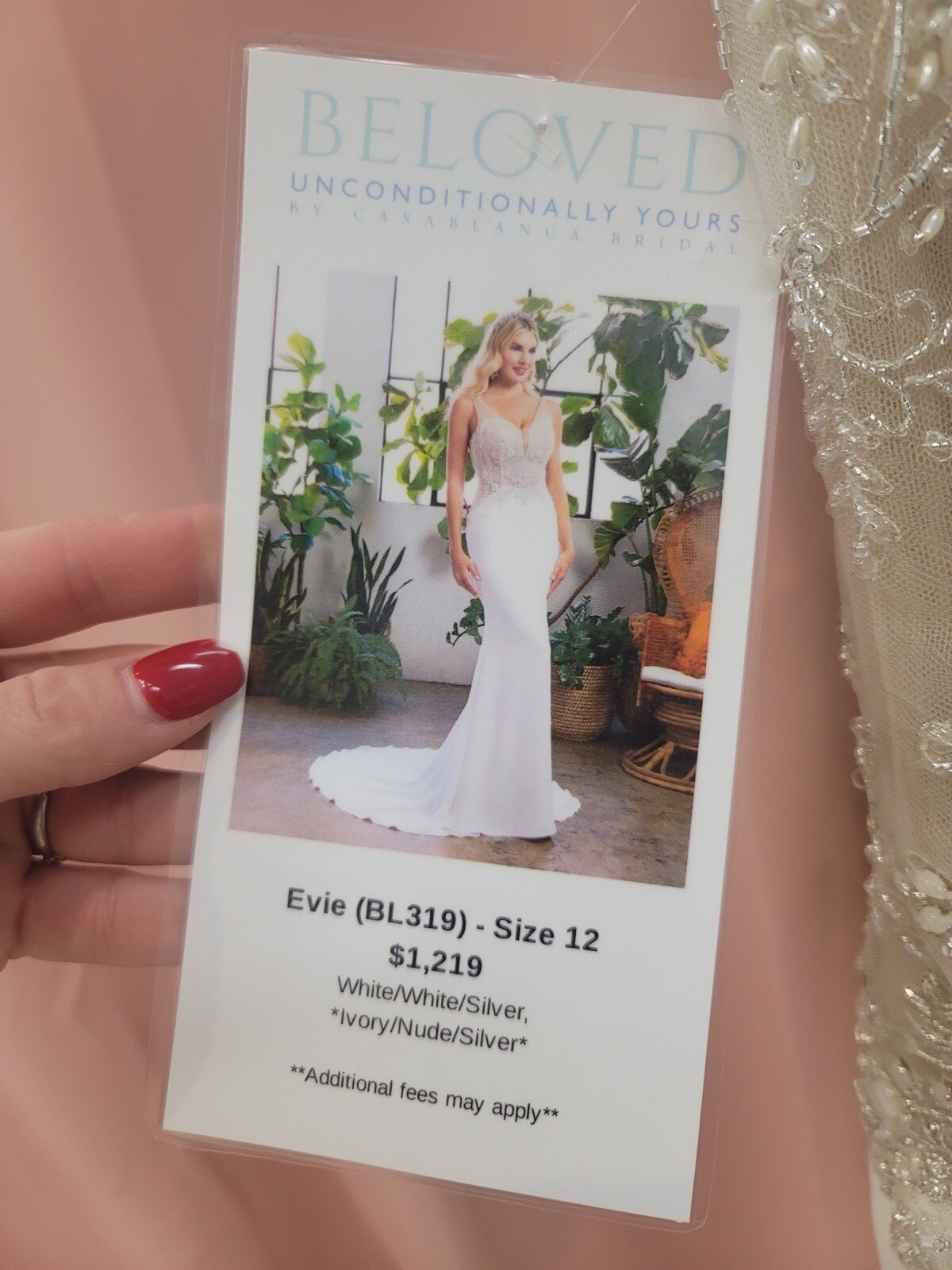 Beautiful Mermaid Beaded Wedding Dress Detachable Ruffle Rhinestone Train Custom
