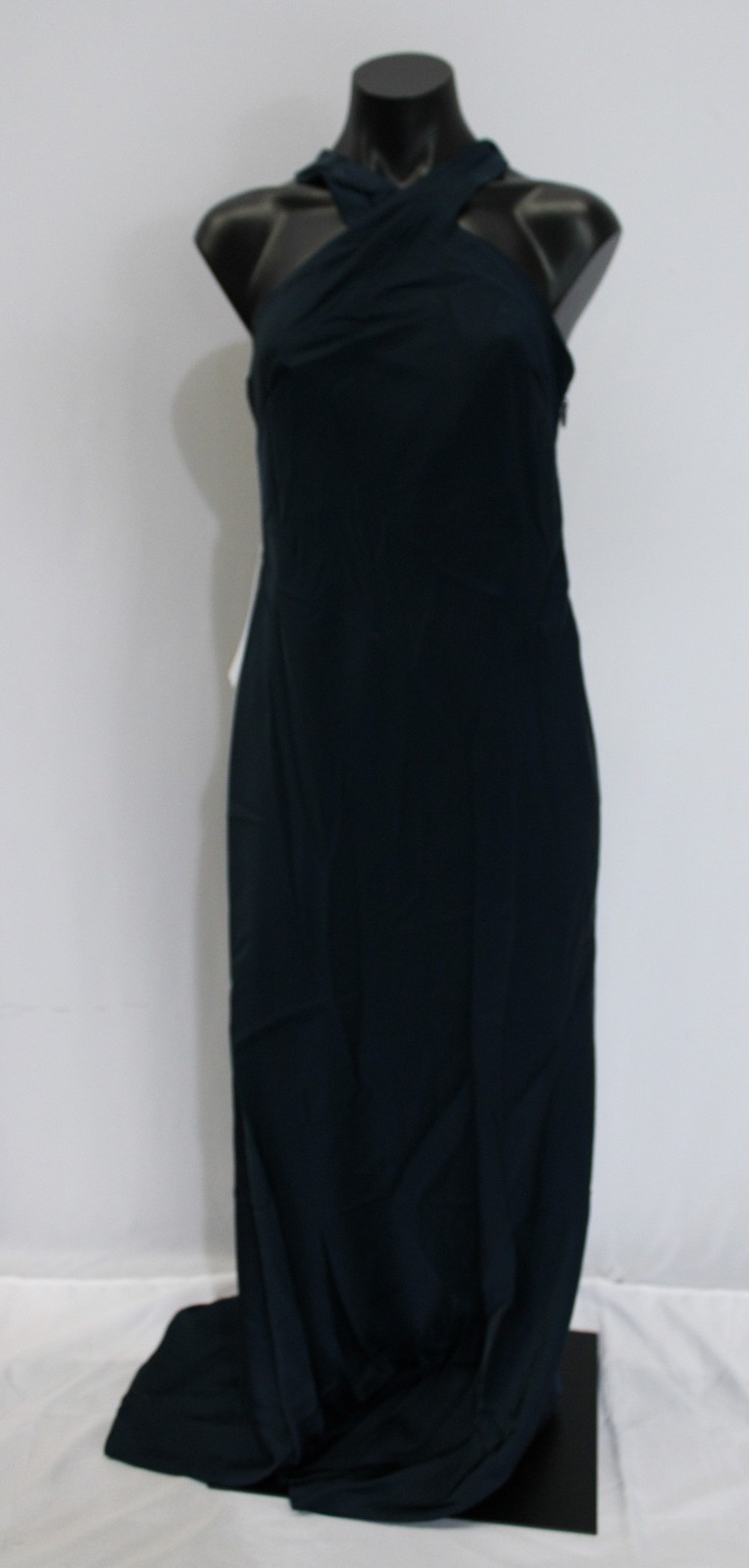 Azazie Women’s Doretta Mermaid Pleated Stretch Satin Dress AP2 Dark Navy Size:A6
