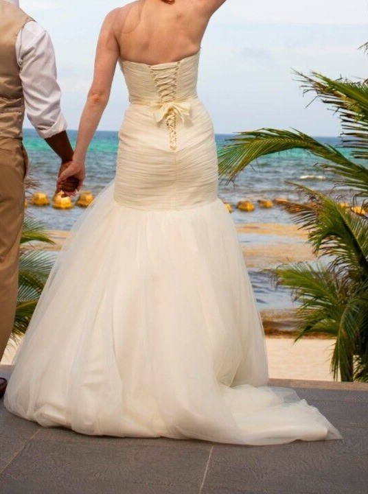 Morilee Madeline Gardner 12 Ivory Mermaid Strapless Sweetheart Wedding Dress
