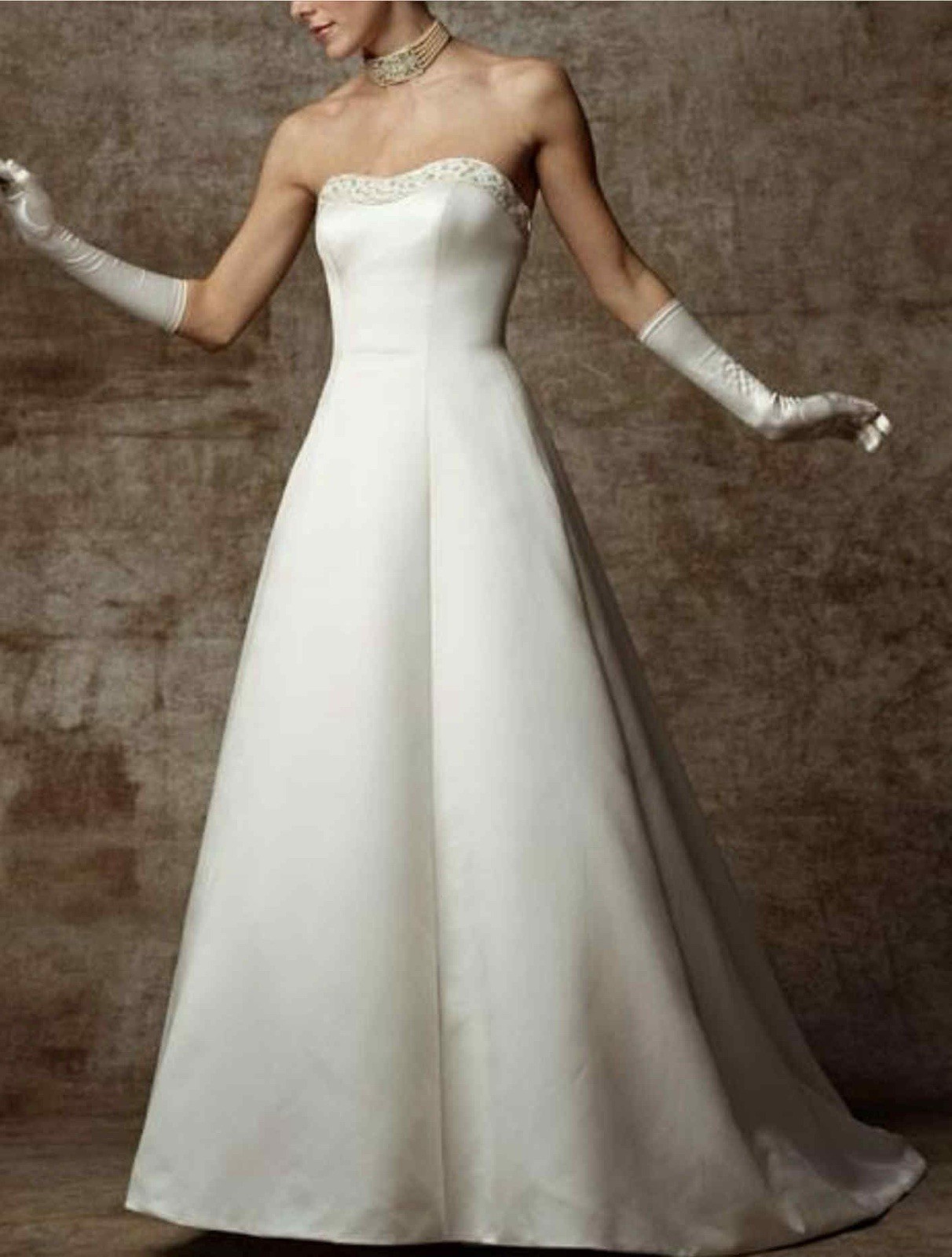 Casablanca Bridal Ivory Wedding Dress Size 10 Style Design 1661