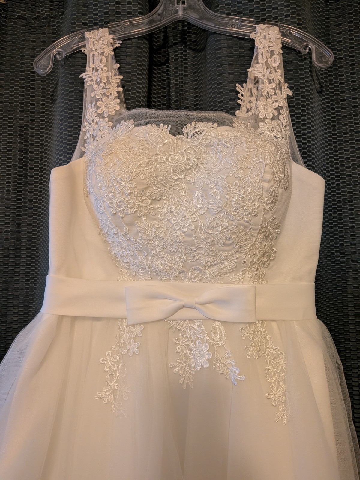 Wedding Reception Dress- Lace Up Corset Back, Size 8-10