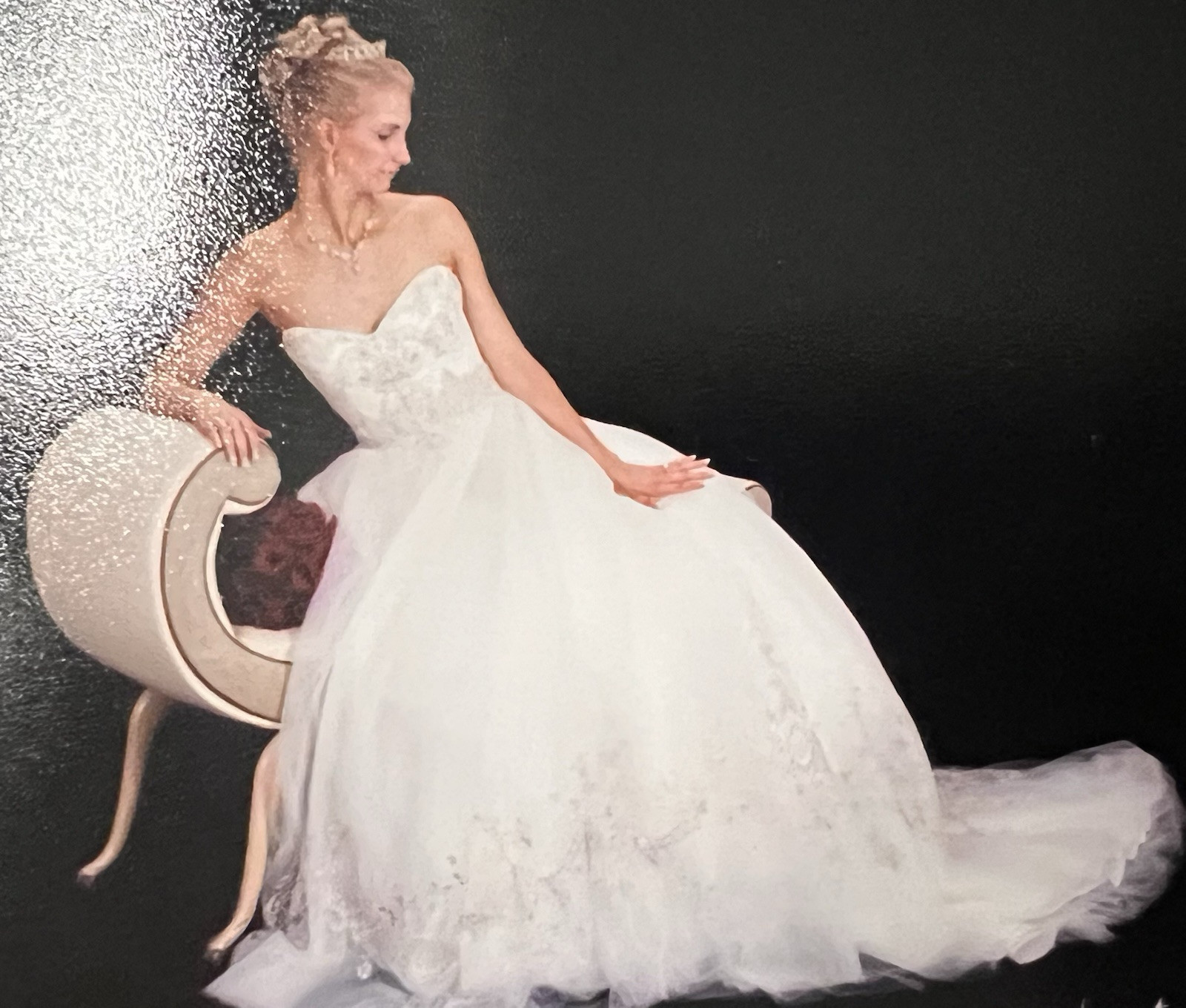Casablanca Bridal Wedding Dress – Style 2077 – Size 0 – Ivory/Silver/Gold