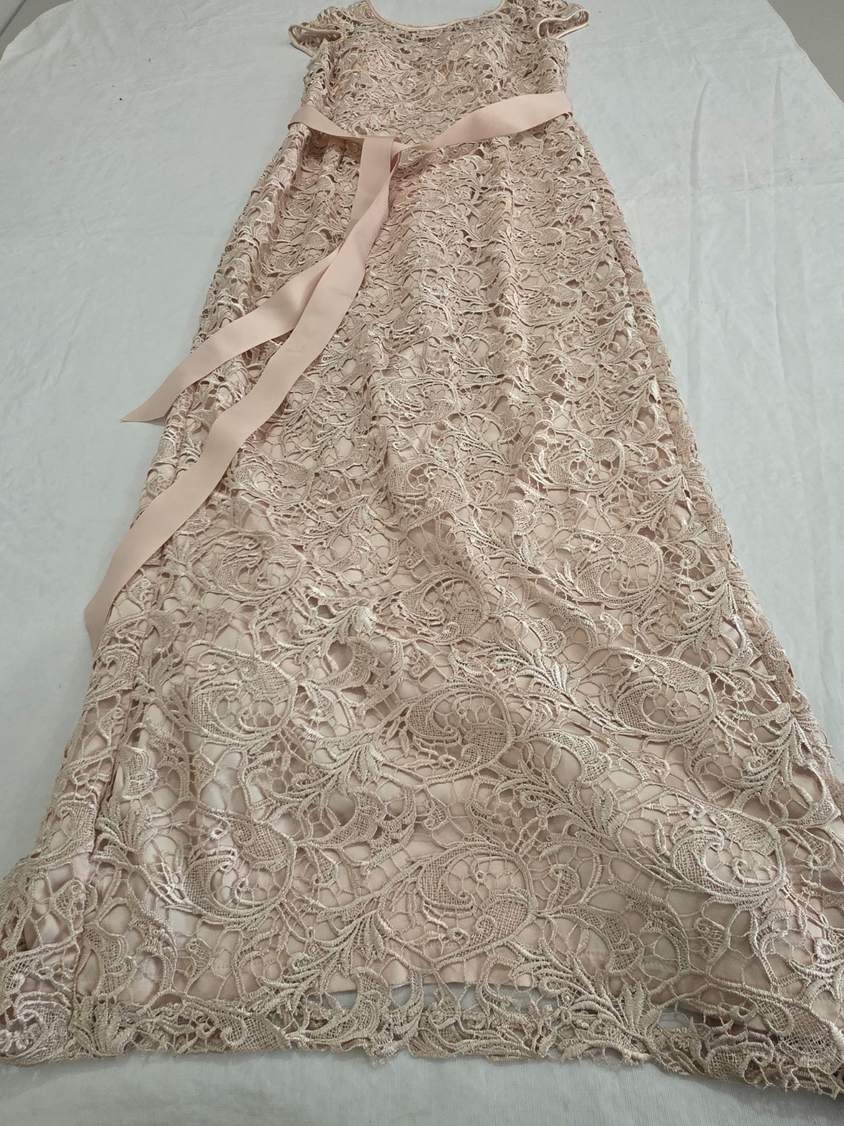 Adrianna Papell Women’s Champagne Size 12 Wedding Guest or Cocktail Dress