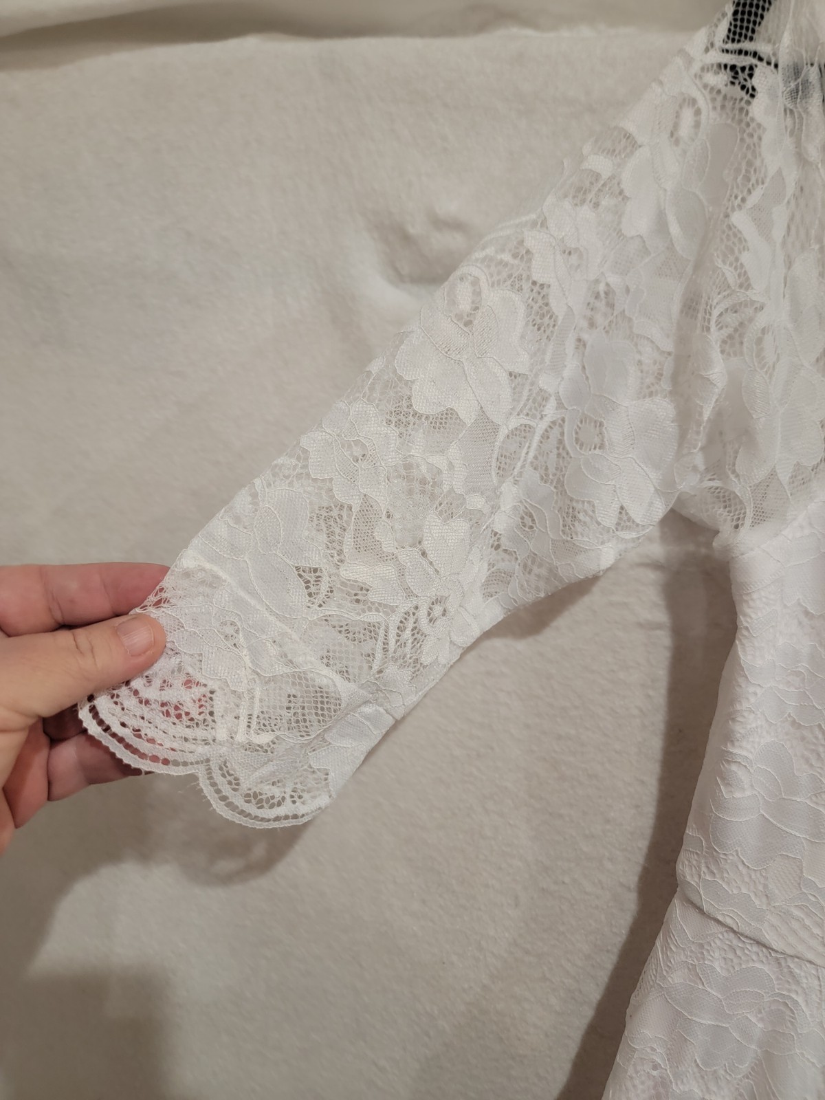 Torrid Ever After White Lace Off-Shoulder A-Line Wedding Dress Size 14 1X