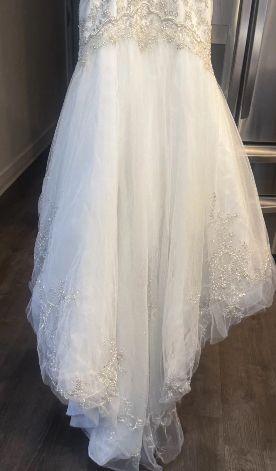 Bridal Dress Casa Blanca Wedding Gown Ivory With Stone Embroid Mermaid Dress Sz6