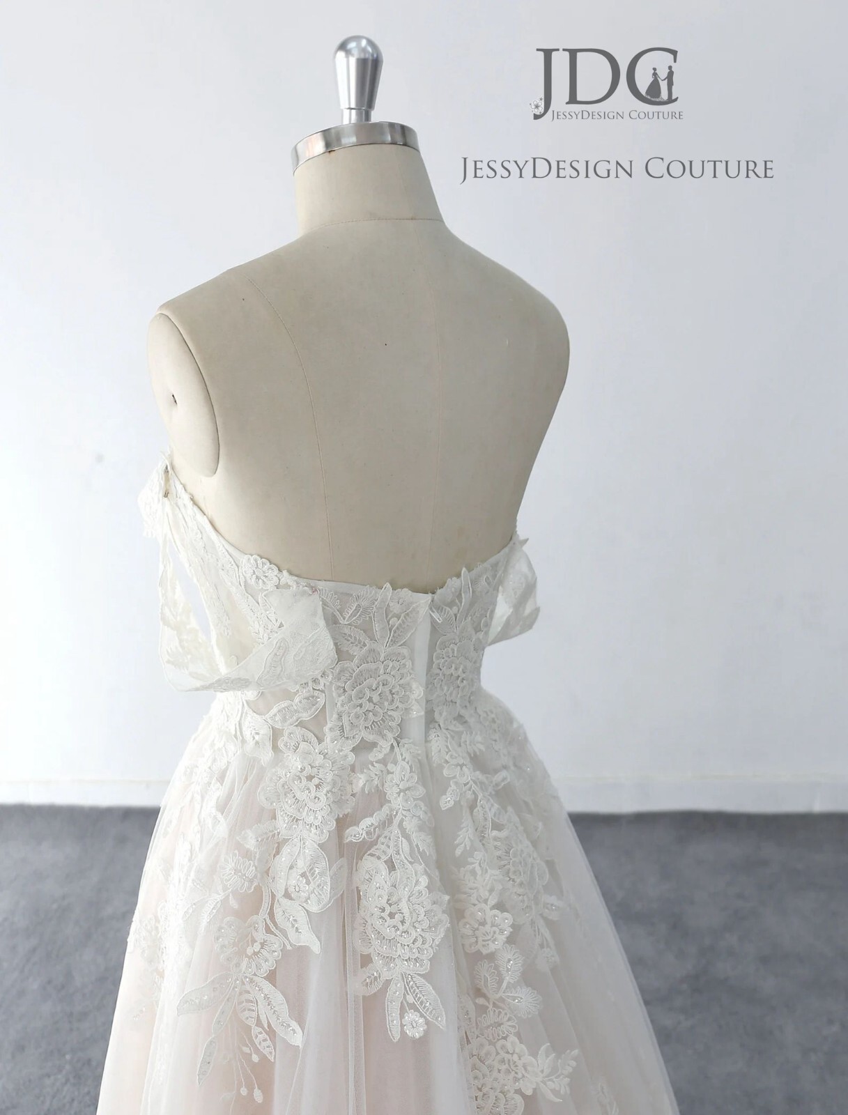 2023 Lace Wedding Dress Bridal Gown Custom made 4-26 Plus Large Champagner Blush