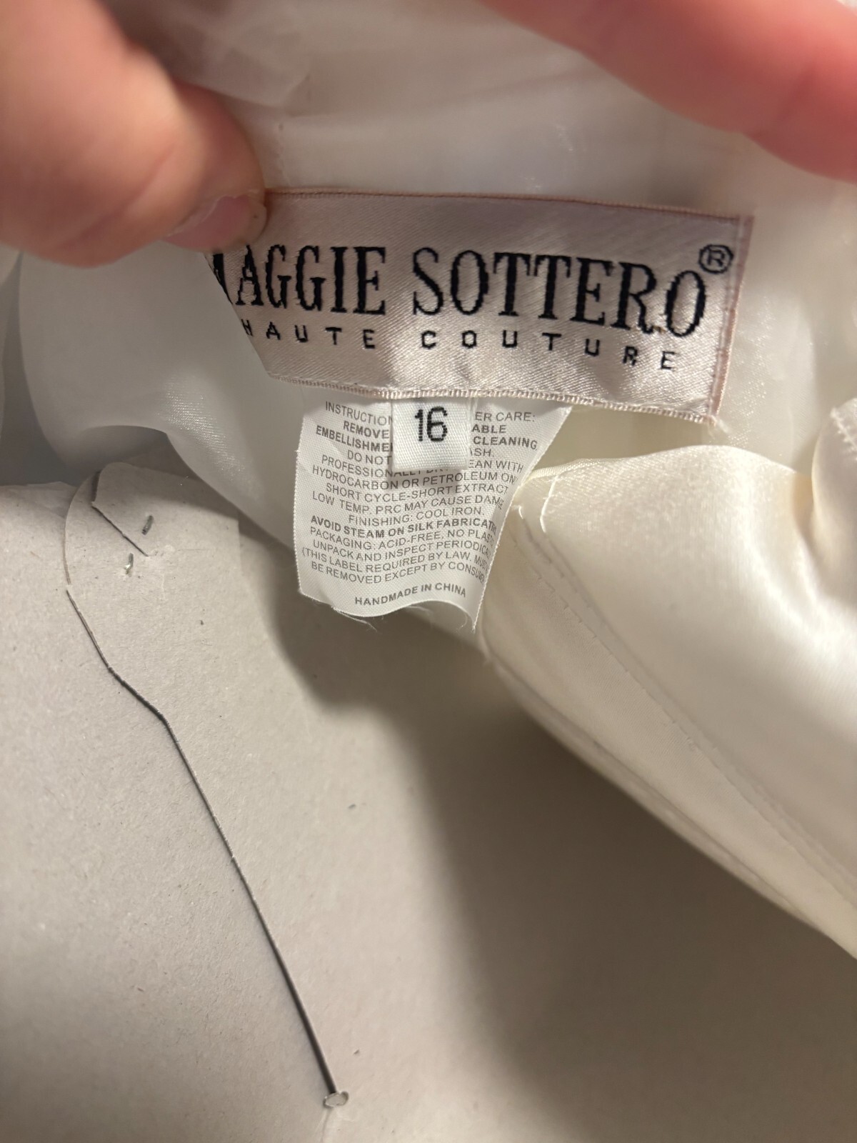 Maggie Sottero Haute Couture Perla Gown with Corset Back in Alabaster