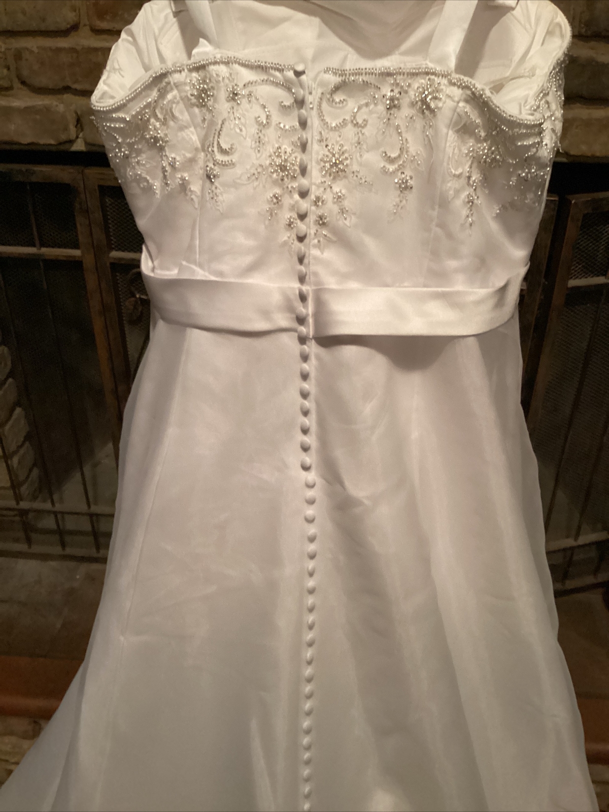 Stunning Ivory Wedding Dress Plus 22W~Beaded/Strapless/Pearls~Venus