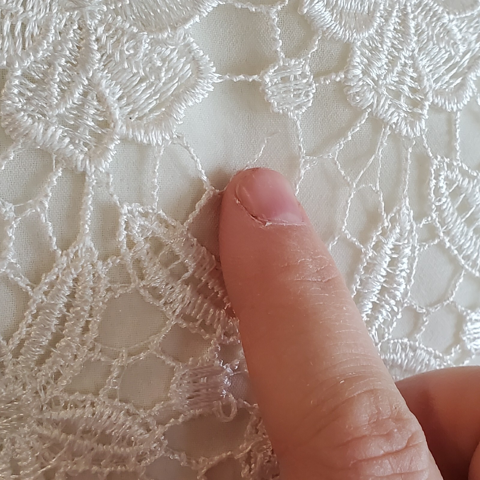 VTG Wedding Dress Sz 10 Cream Ivory Crochet Chiffon Layered Long Beach Mature