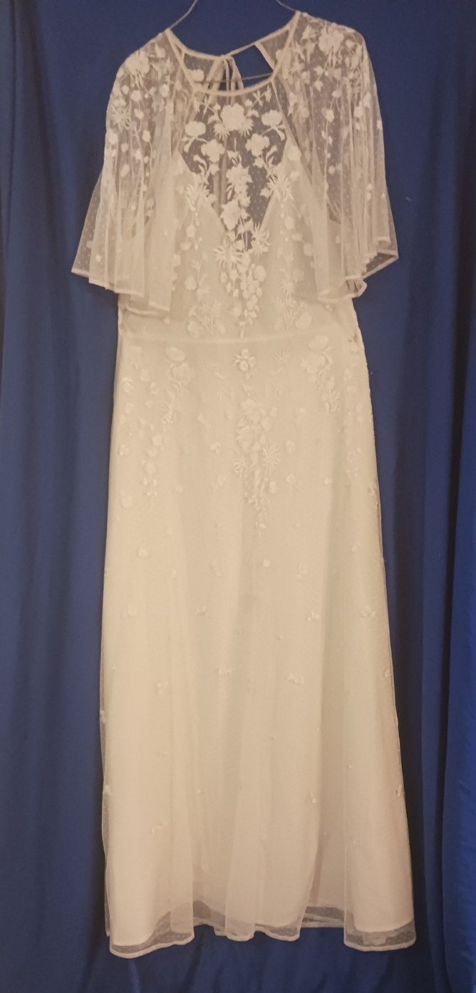 Asos Bridal White “Backless” dress – Size 14 US