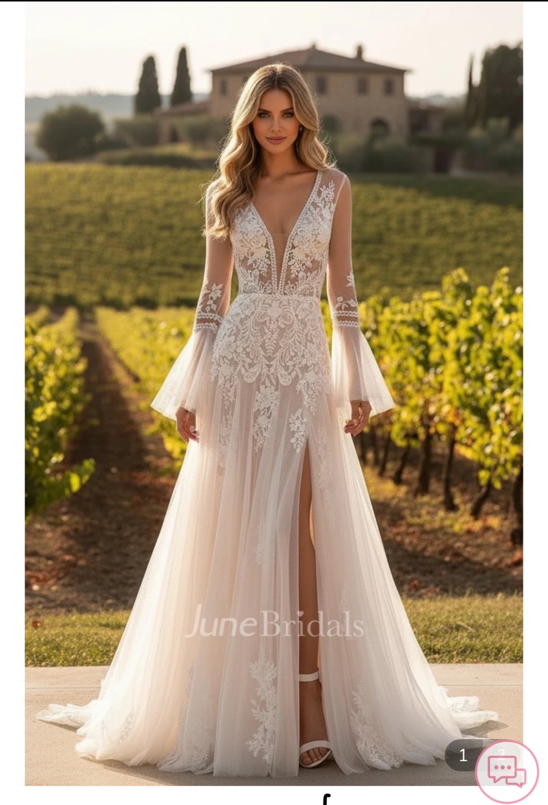 wedding dress size 12 boho