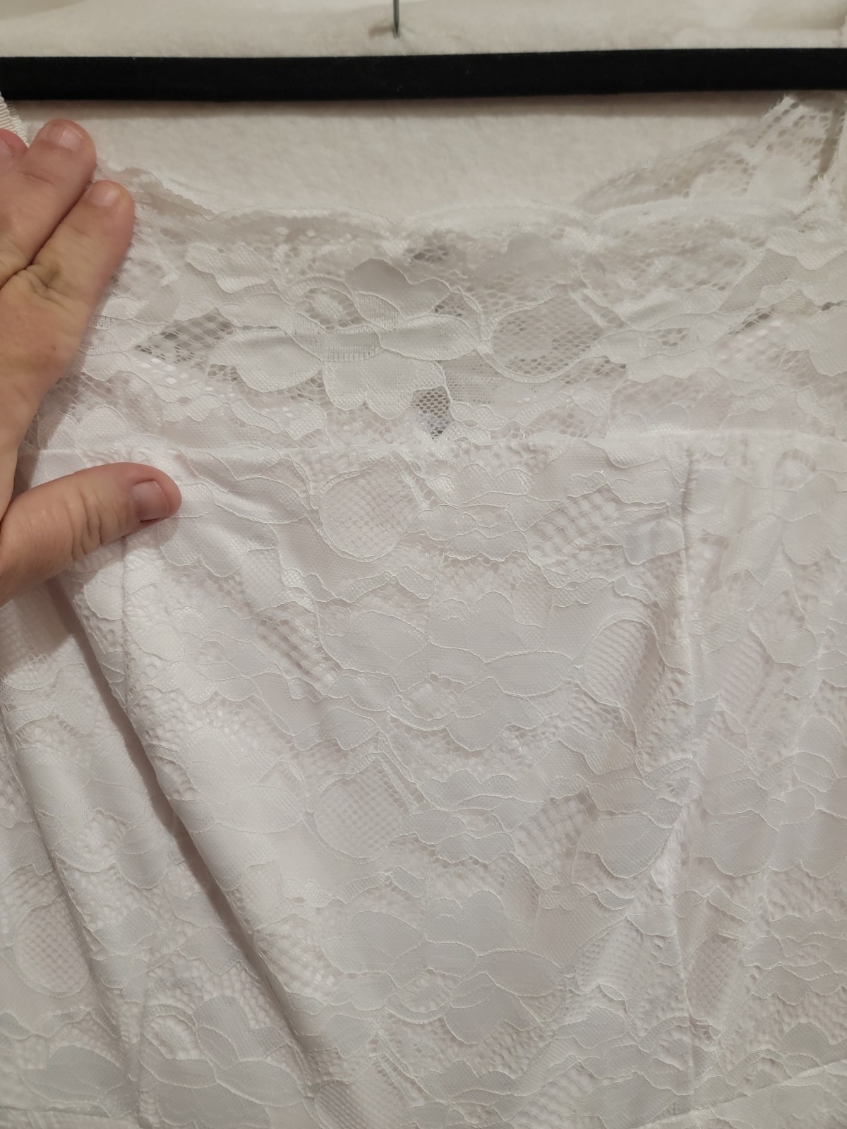 Torrid Ever After White Lace Off-Shoulder A-Line Wedding Dress Size 14 1X