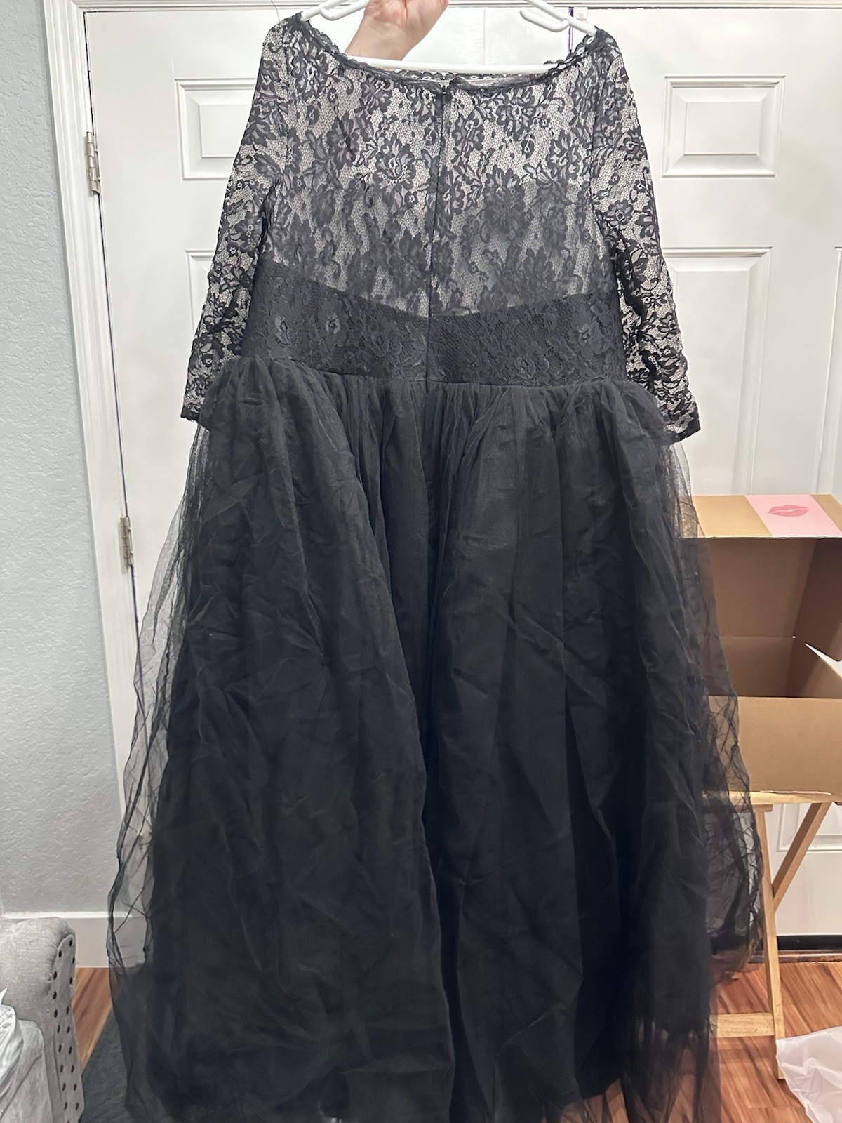 KissProm Women’s Wedding Dress – Black NWT custom size.