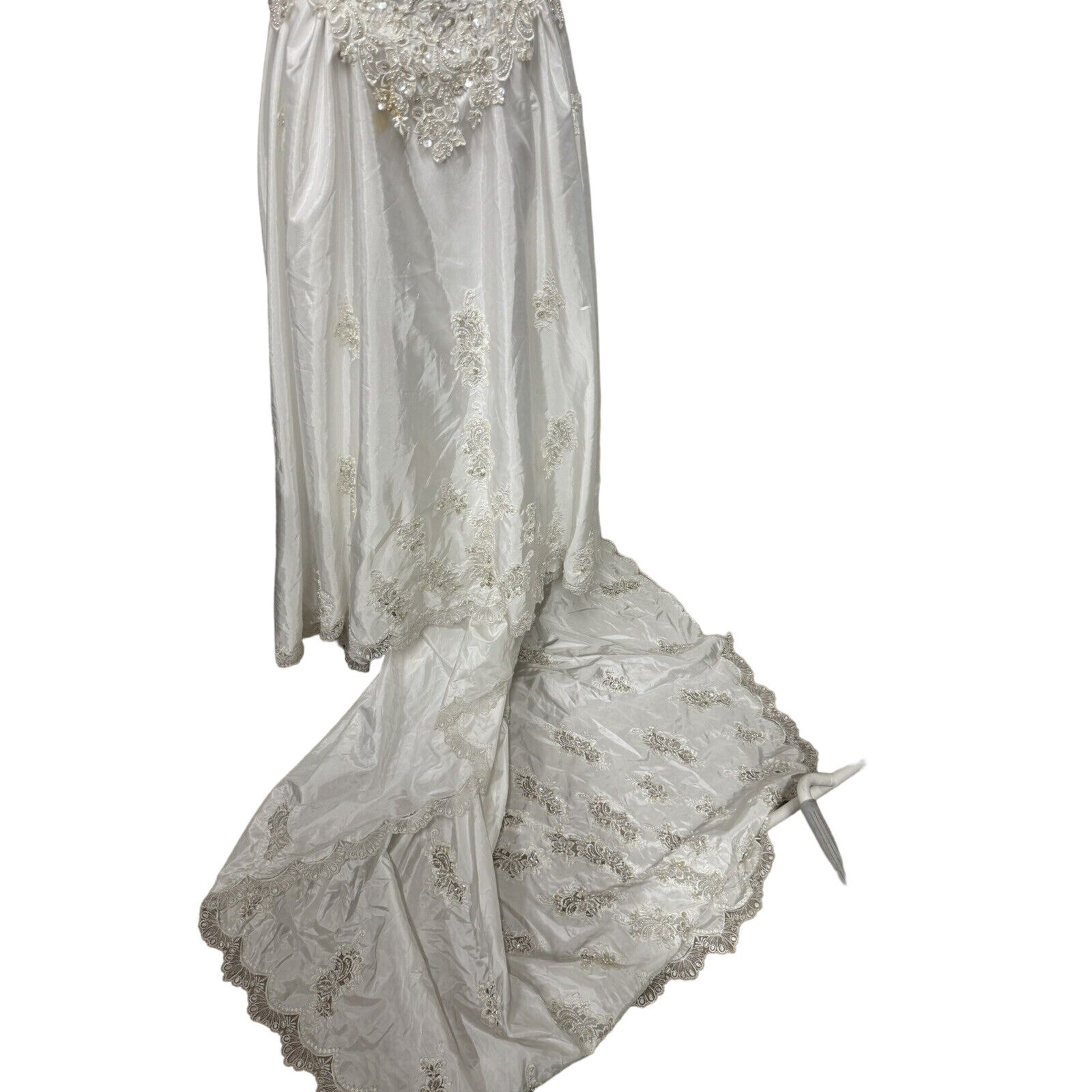 STUNNING BEADED Venus Maxam Wedding Dress S Long Train PLZ READ,Beautiful