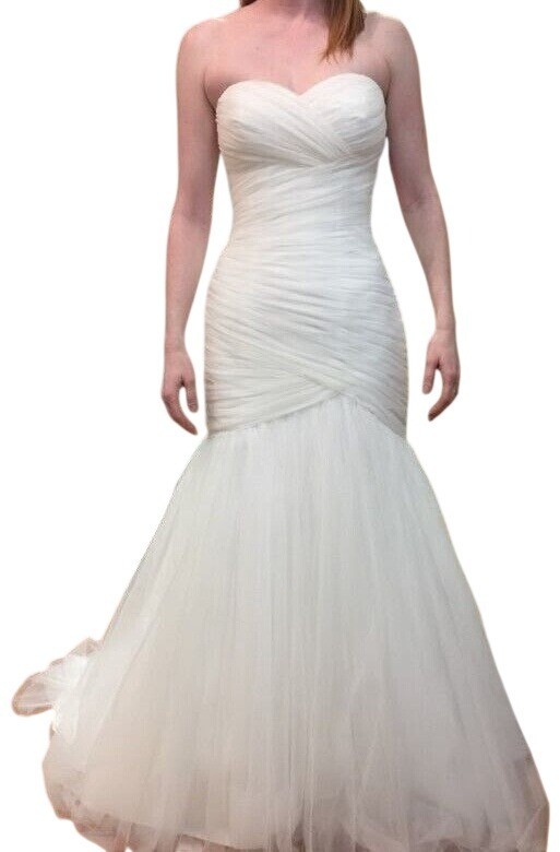 Morilee Madeline Gardner 12 Ivory Mermaid Strapless Sweetheart Wedding Dress