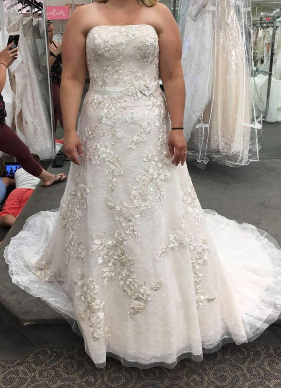oleg cassini wedding dress size 12