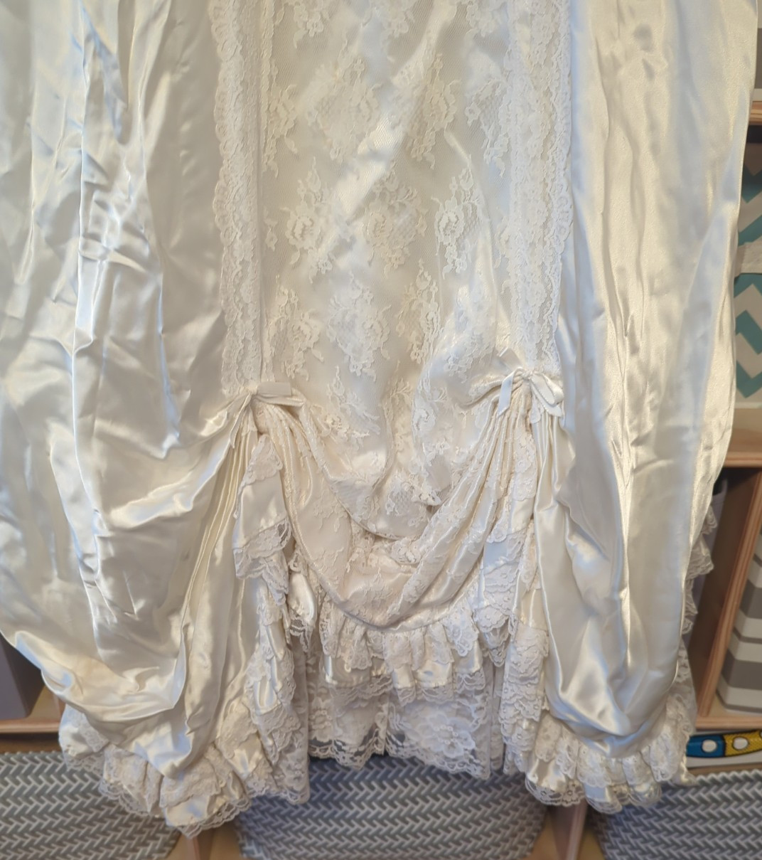 Vintage Loralie Designer Lace Gown Women’s 11/12 White Wedding Dress