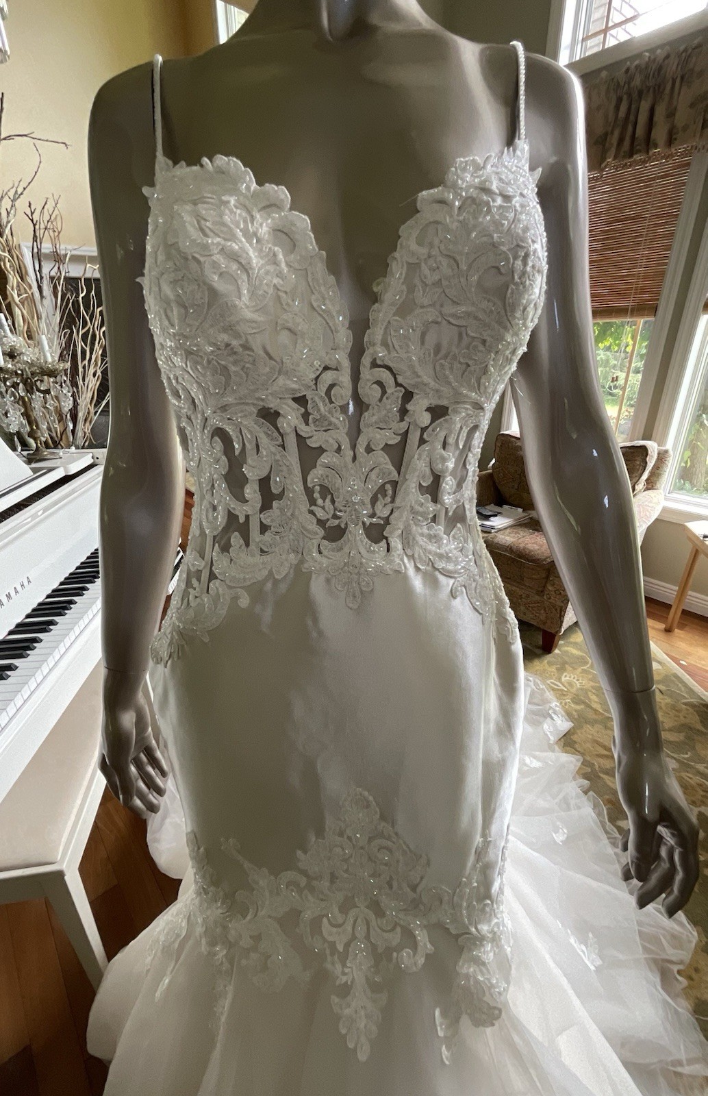 Allure Bridal Wedding Dress L541 Beaded Dress Storage Bag Incl. Size 10- NEW