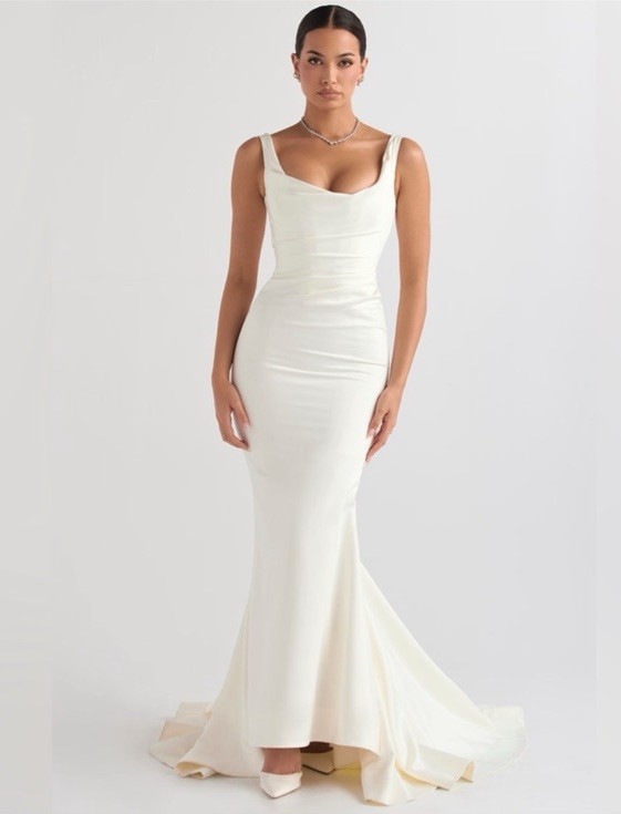 House of CB Emilie Ivory Mermaid Wedding Dress size S