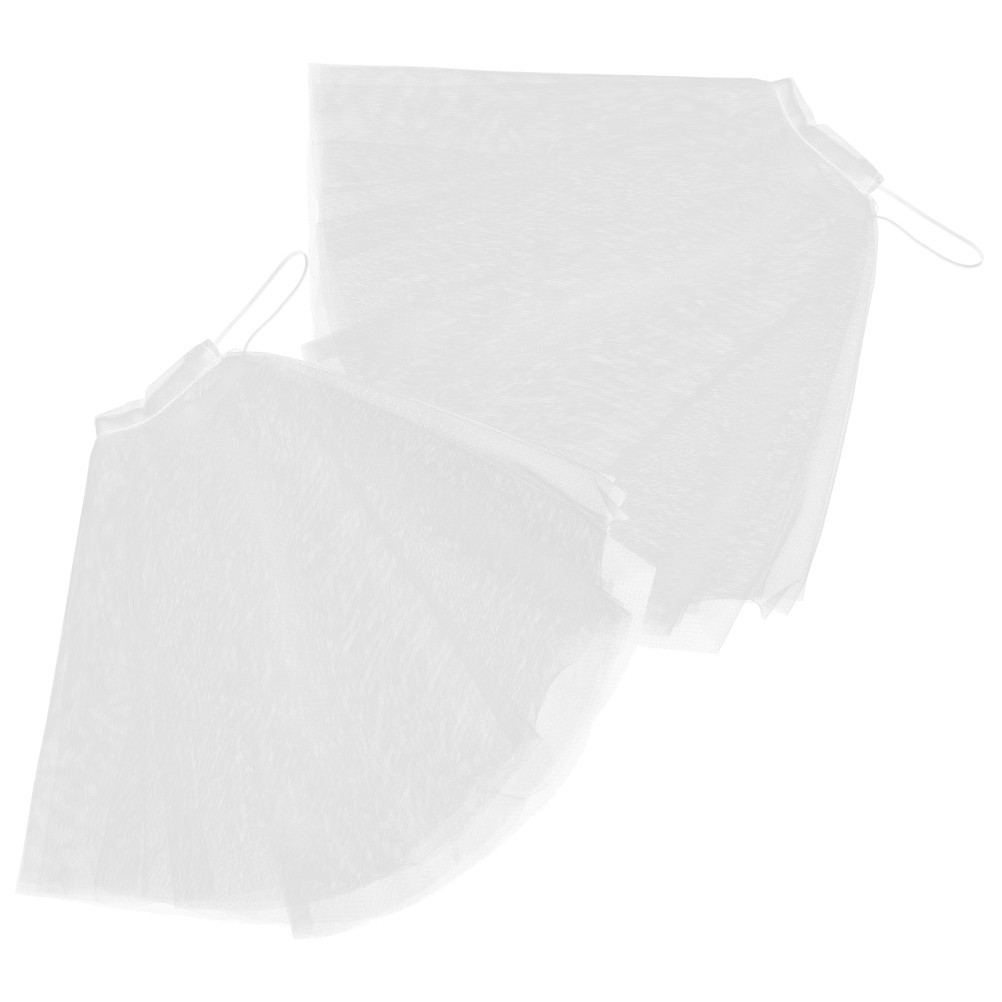 2Pcs Reusable Wedding Dress Tulle Sleeves White Sleeves Elegant Dress Accessory