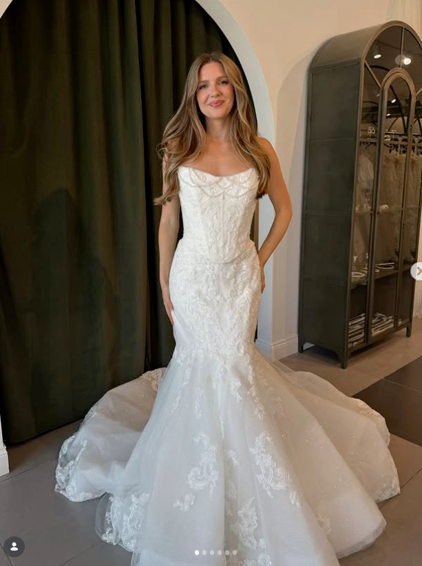 Mermaid Beaed Wedding Dresses Corset Dreamy Strapless Tulle Lace Bridal Gowns