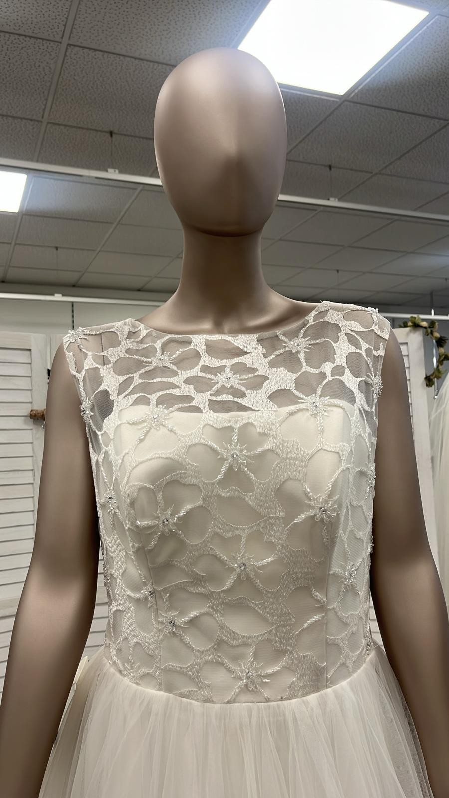 DESIGNER BRAUTKLEID THE ONE BY MODE DE POL GR 42 PRINZESSIN TÜLL GLITZER